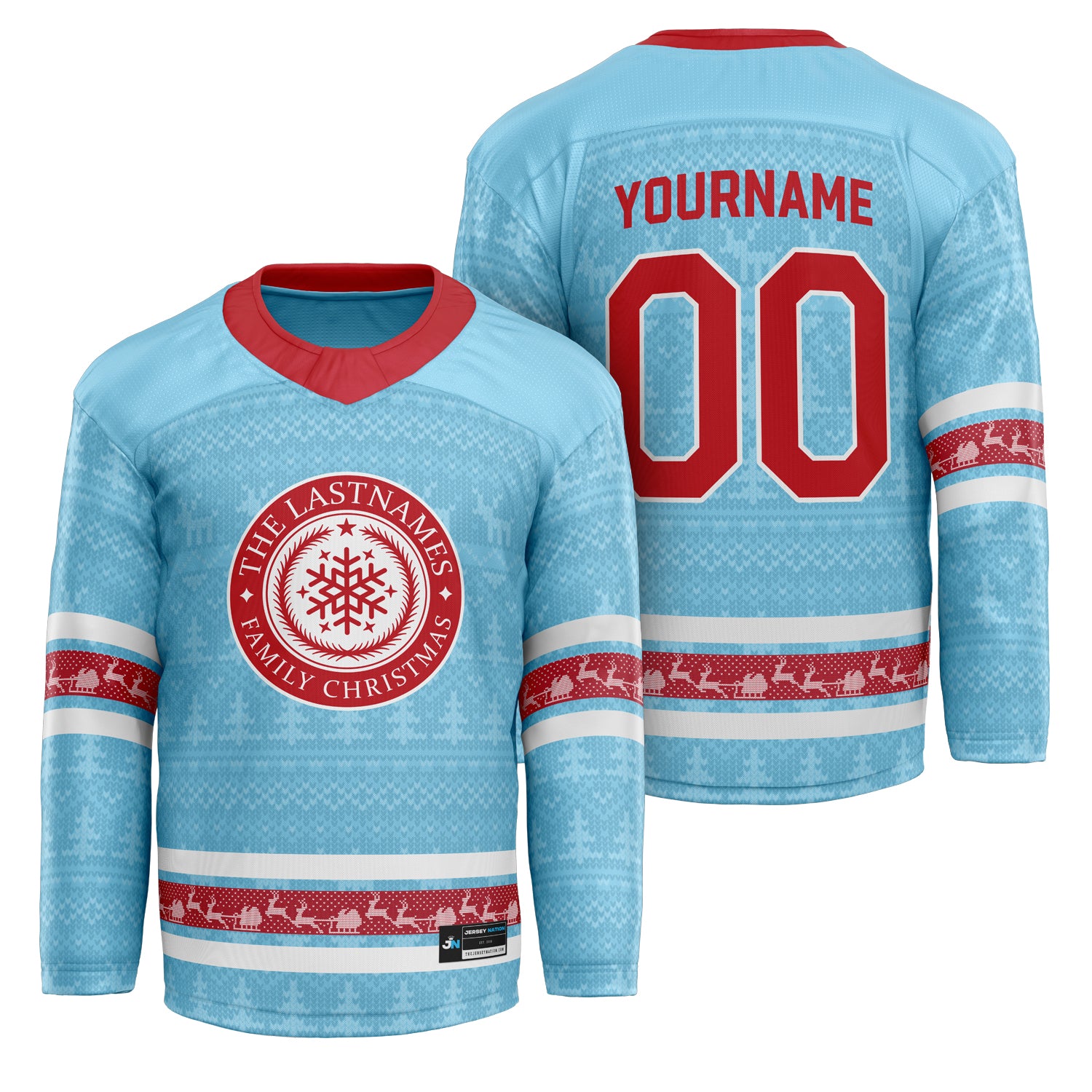 Family Christmas Custom Hockey Jersey - Image 20