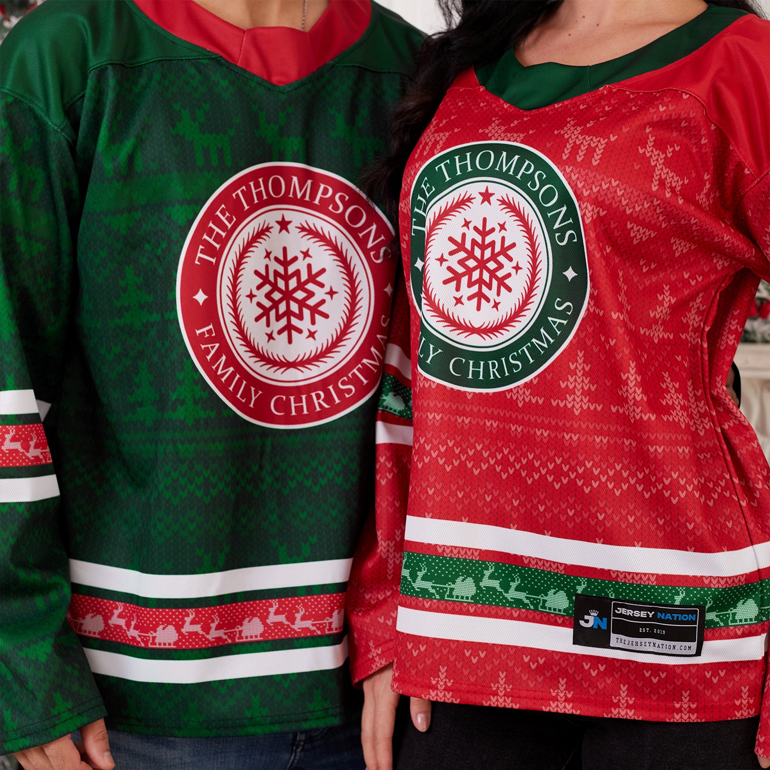 Family Christmas Custom Hockey Jersey - Image 5