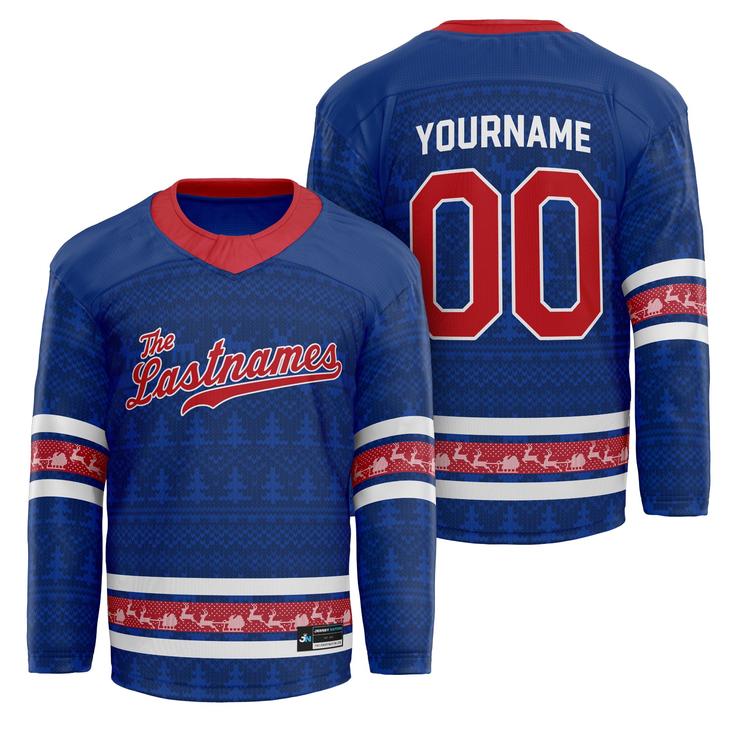 Family Christmas Custom Hockey Jersey - Image 33