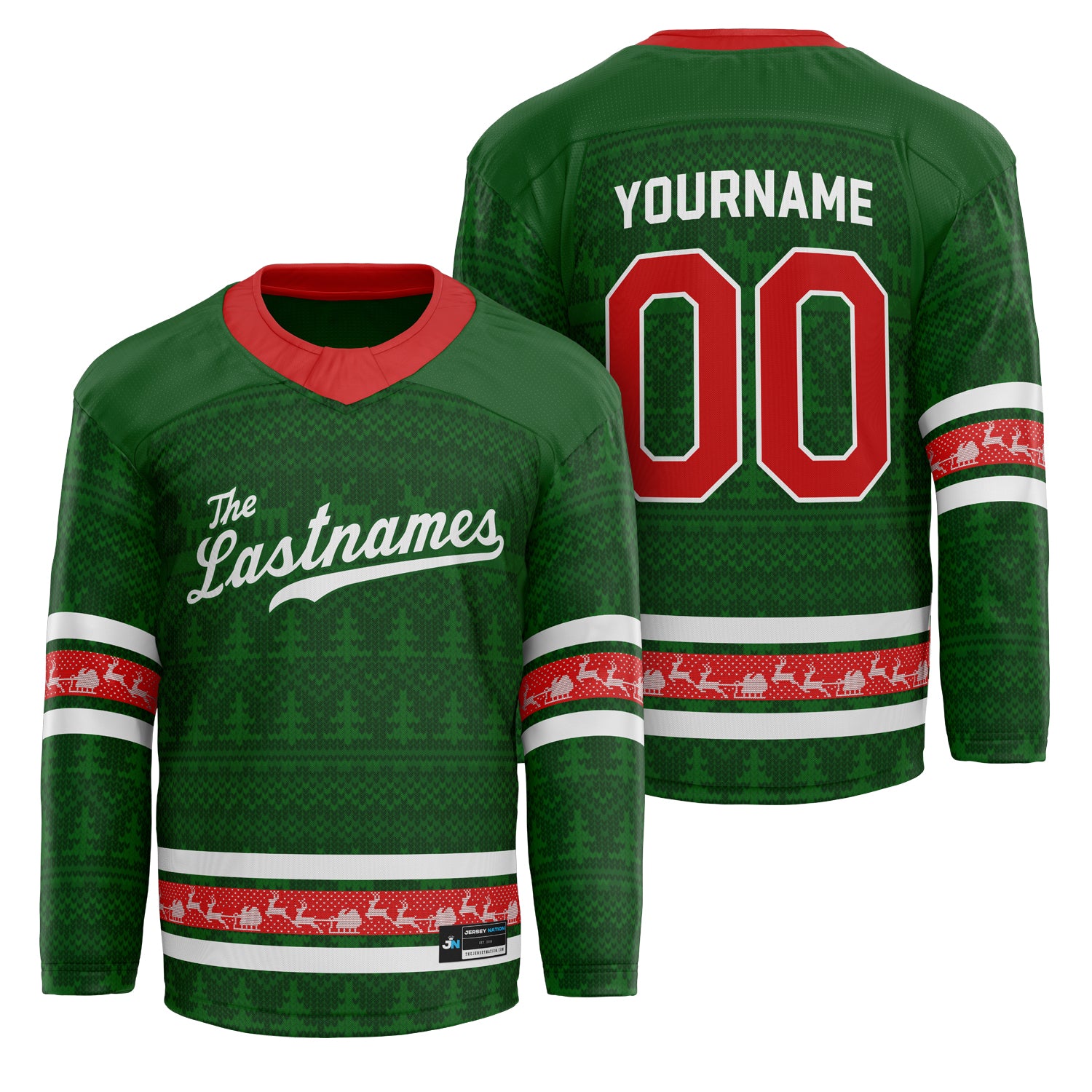 Family Christmas Custom Hockey Jersey