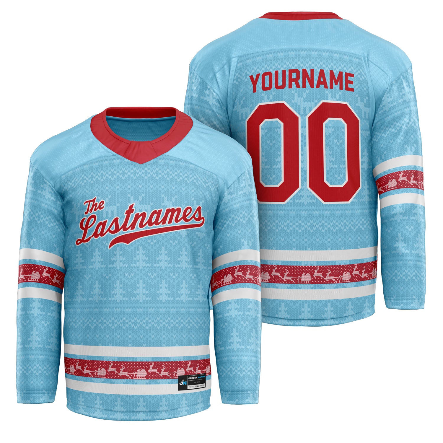 Family Christmas Custom Hockey Jersey - Image 21