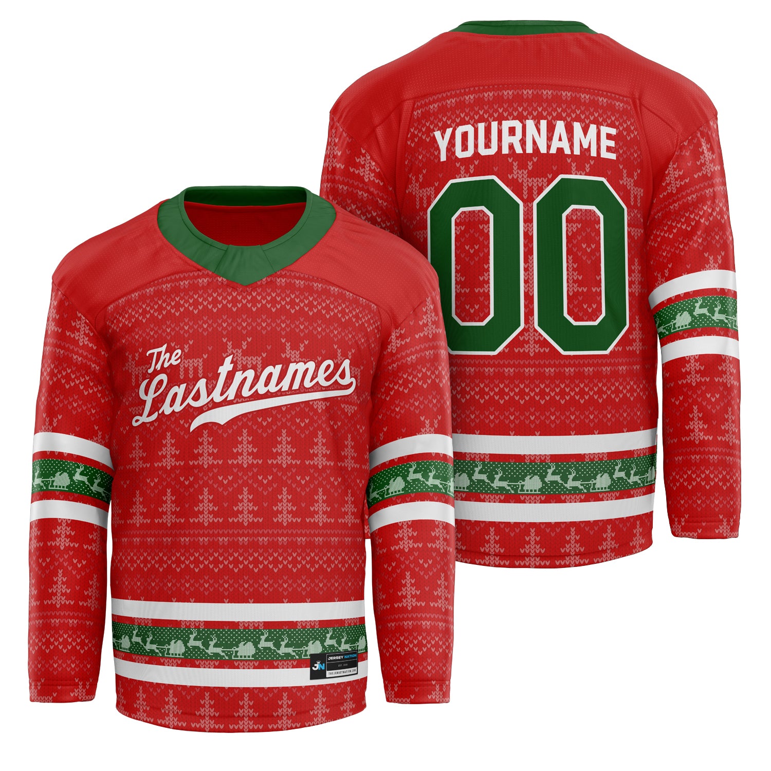 Family Christmas Custom Hockey Jersey - Image 11