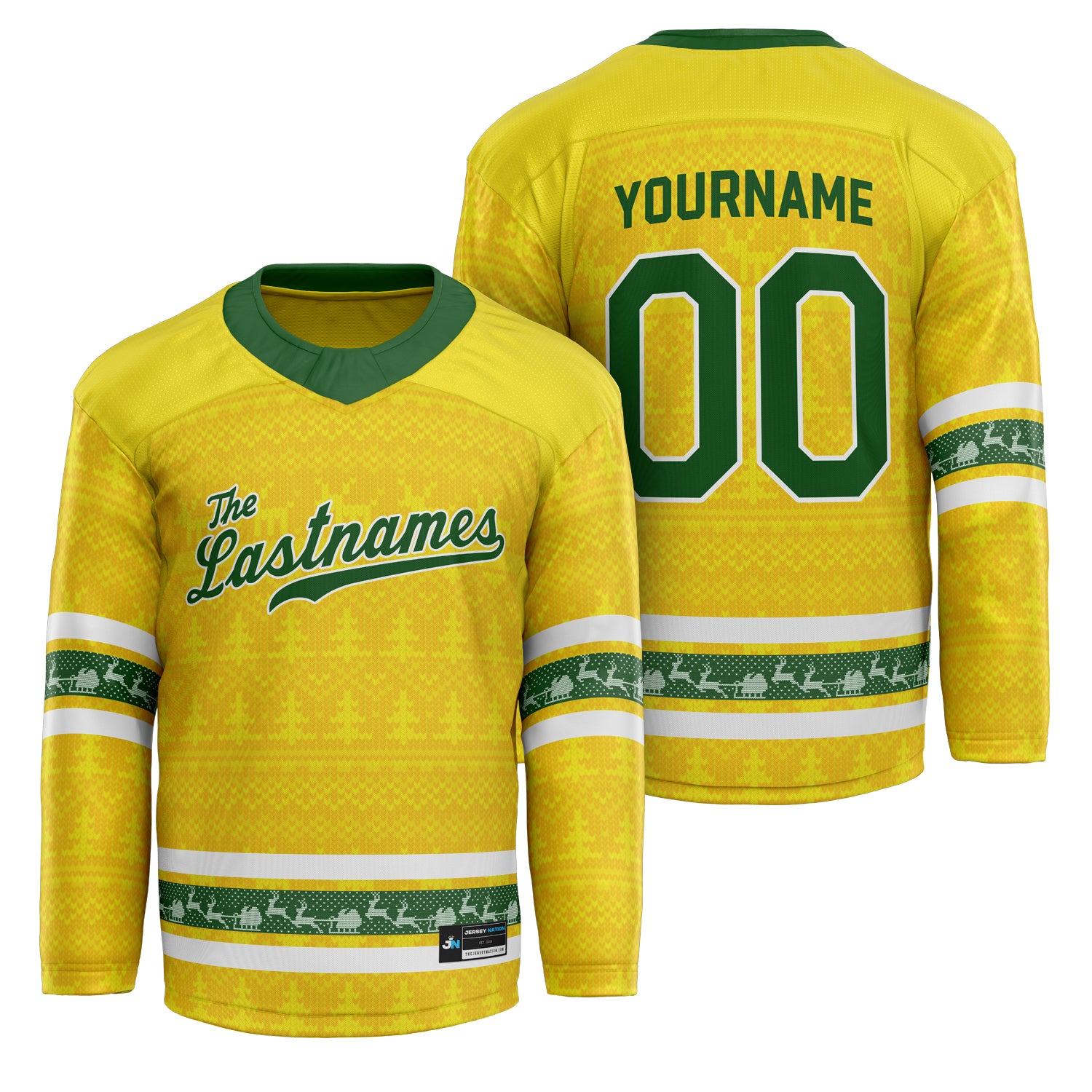 Family Christmas Custom Hockey Jersey - Image 45