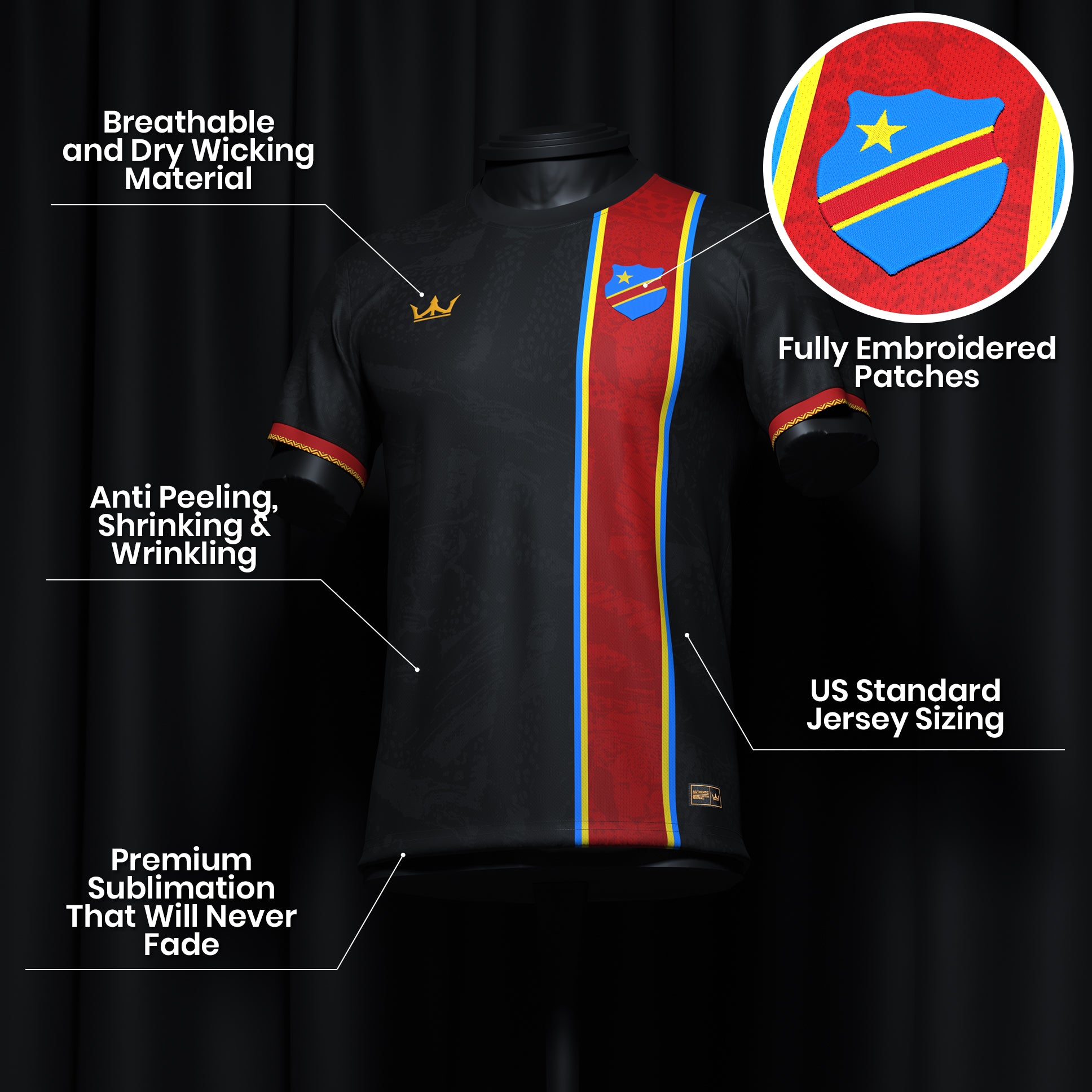 DR Congo Heritage Custom Football Jersey - Image 17