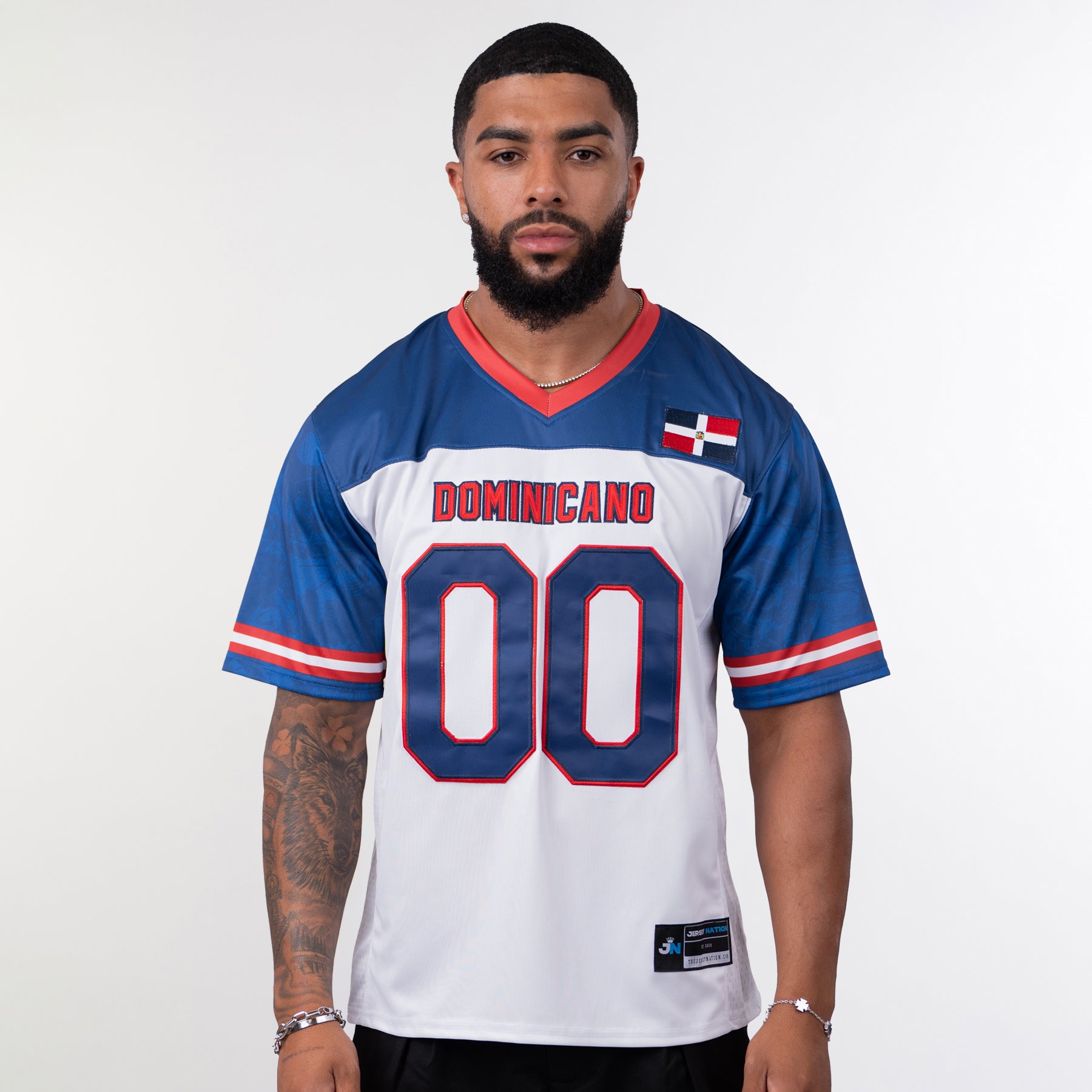Dominican Republic Heritage Custom Football Jersey - Image 16