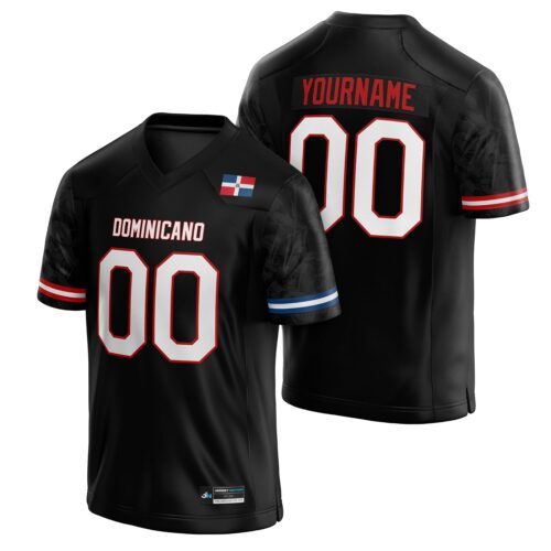 Dominican Republic Heritage Custom Football Jersey