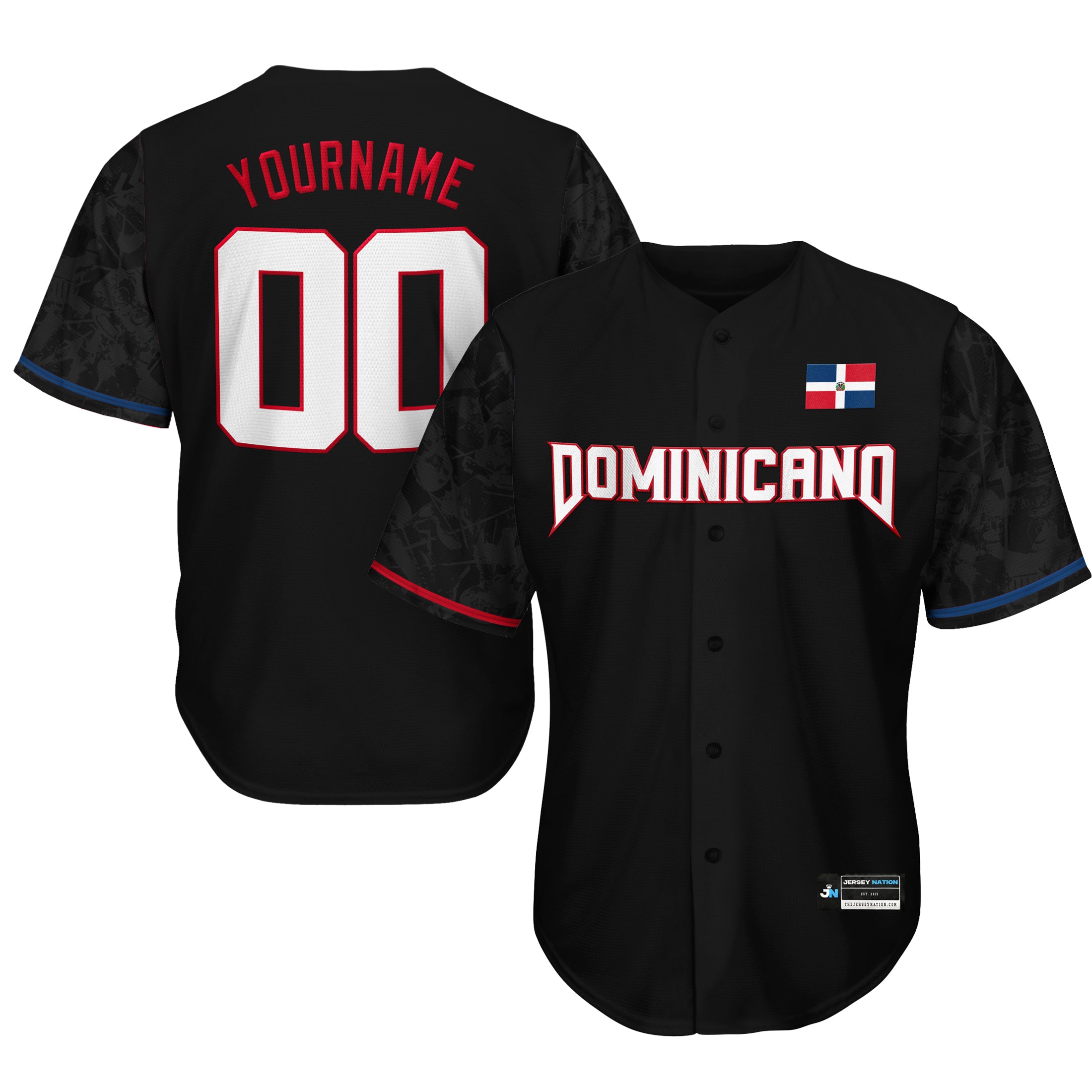 Dominican Republic Heritage Custom Baseball Jersey