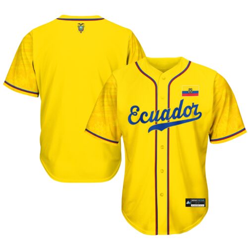 Ecuador Heritage Custom Baseball Jersey