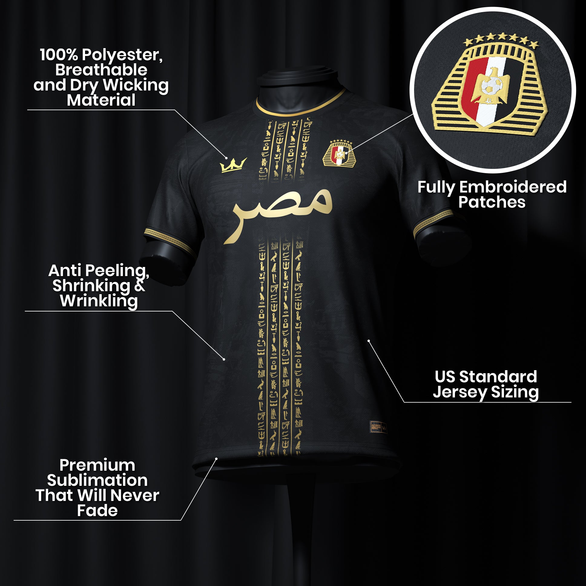 Egypt Heritage Custom Football Jersey - Image 10
