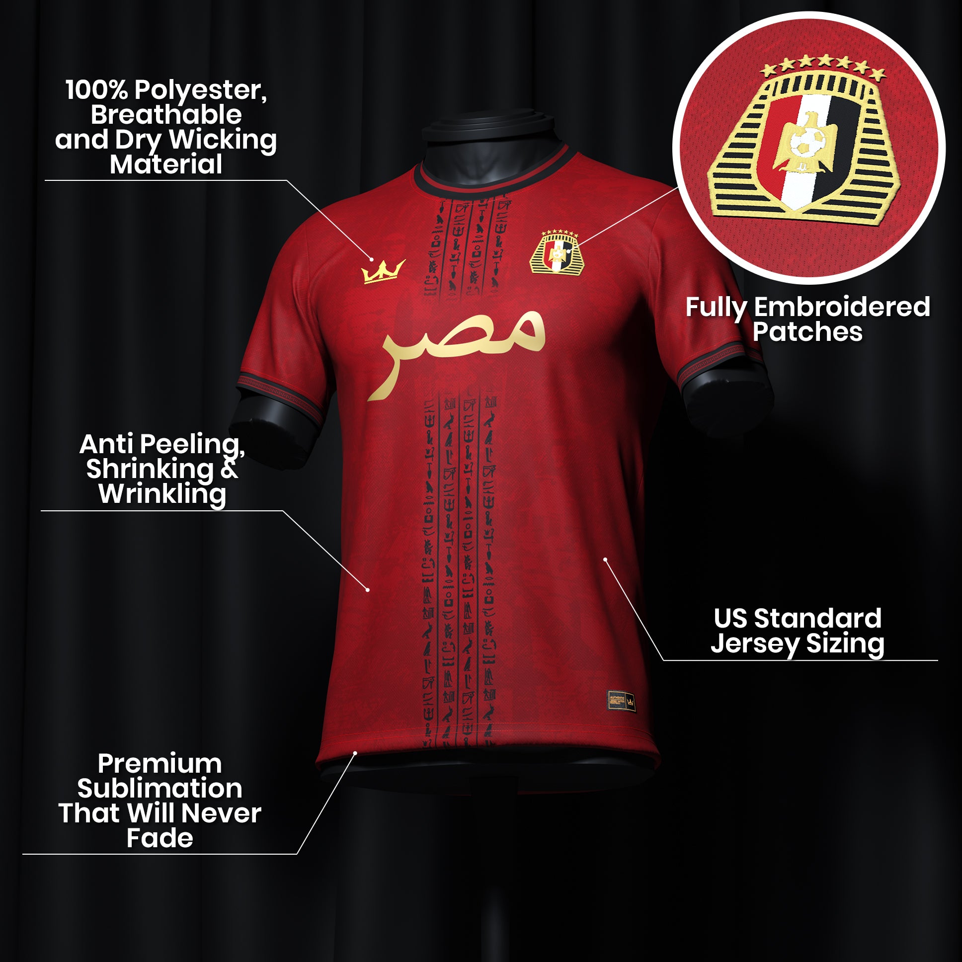 Egypt Heritage Custom Football Jersey - Image 20