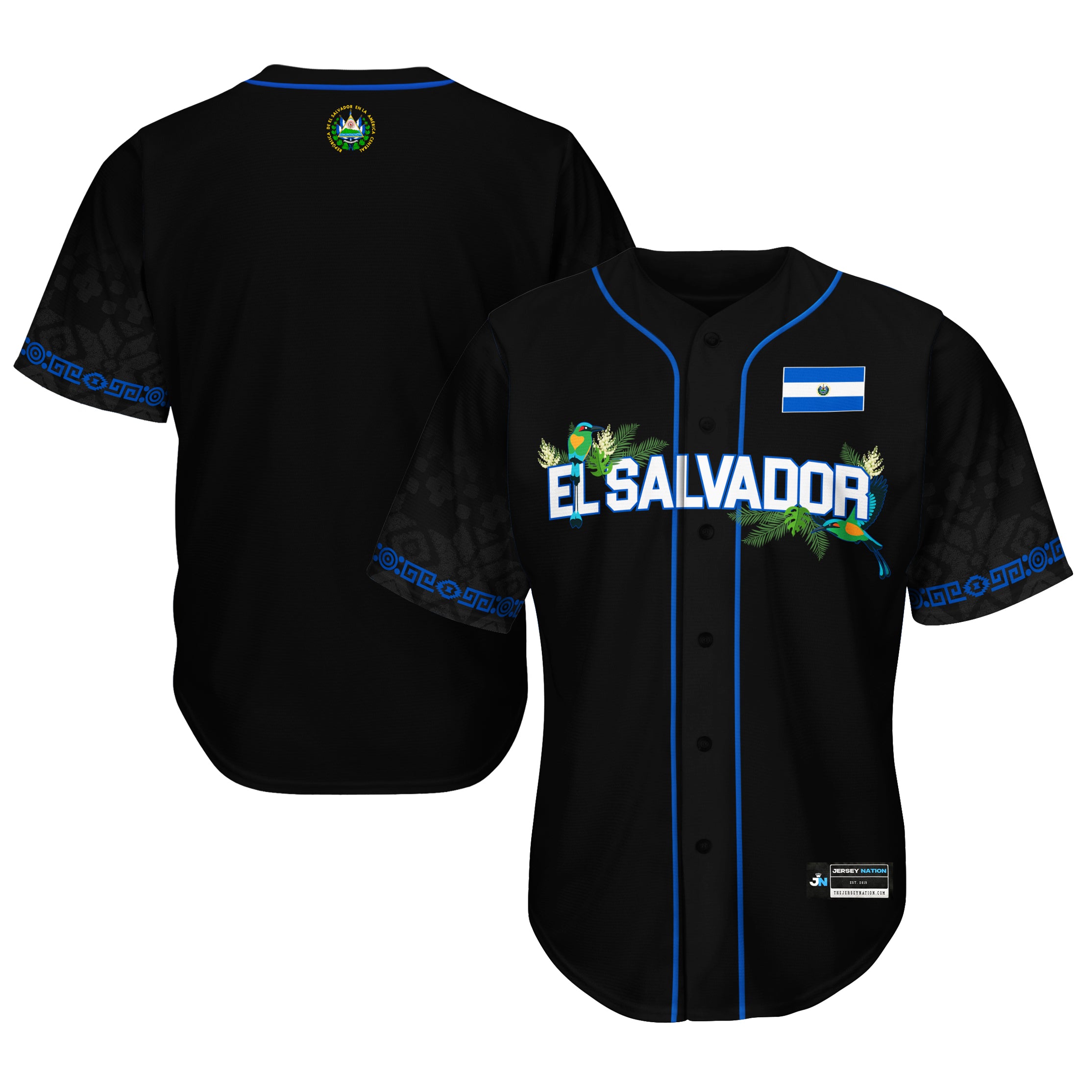 El Salvador 'Flor de Izote' Baseball Jersey - Image 3
