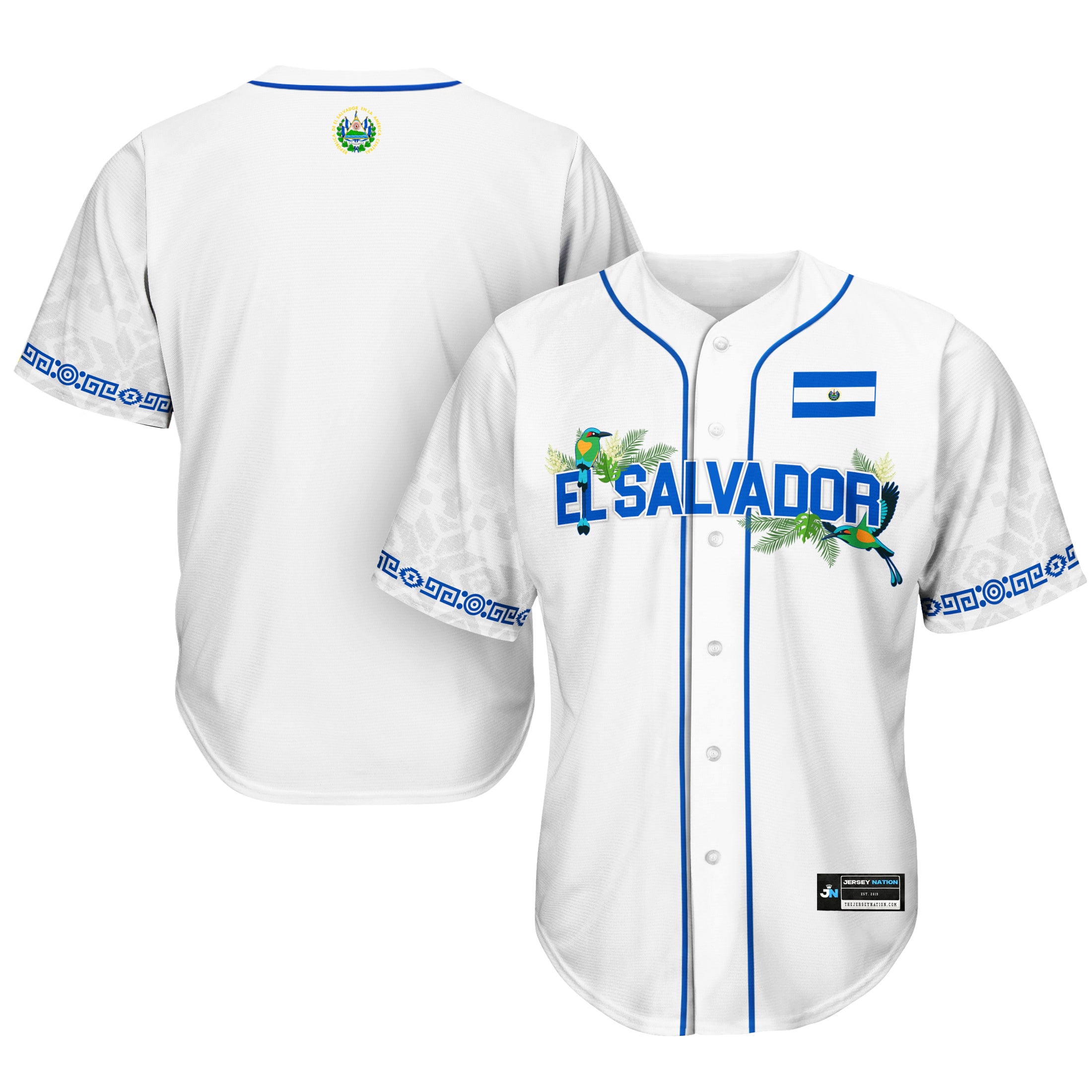 El Salvador 'Flor de Izote' Baseball Jersey - Image 5