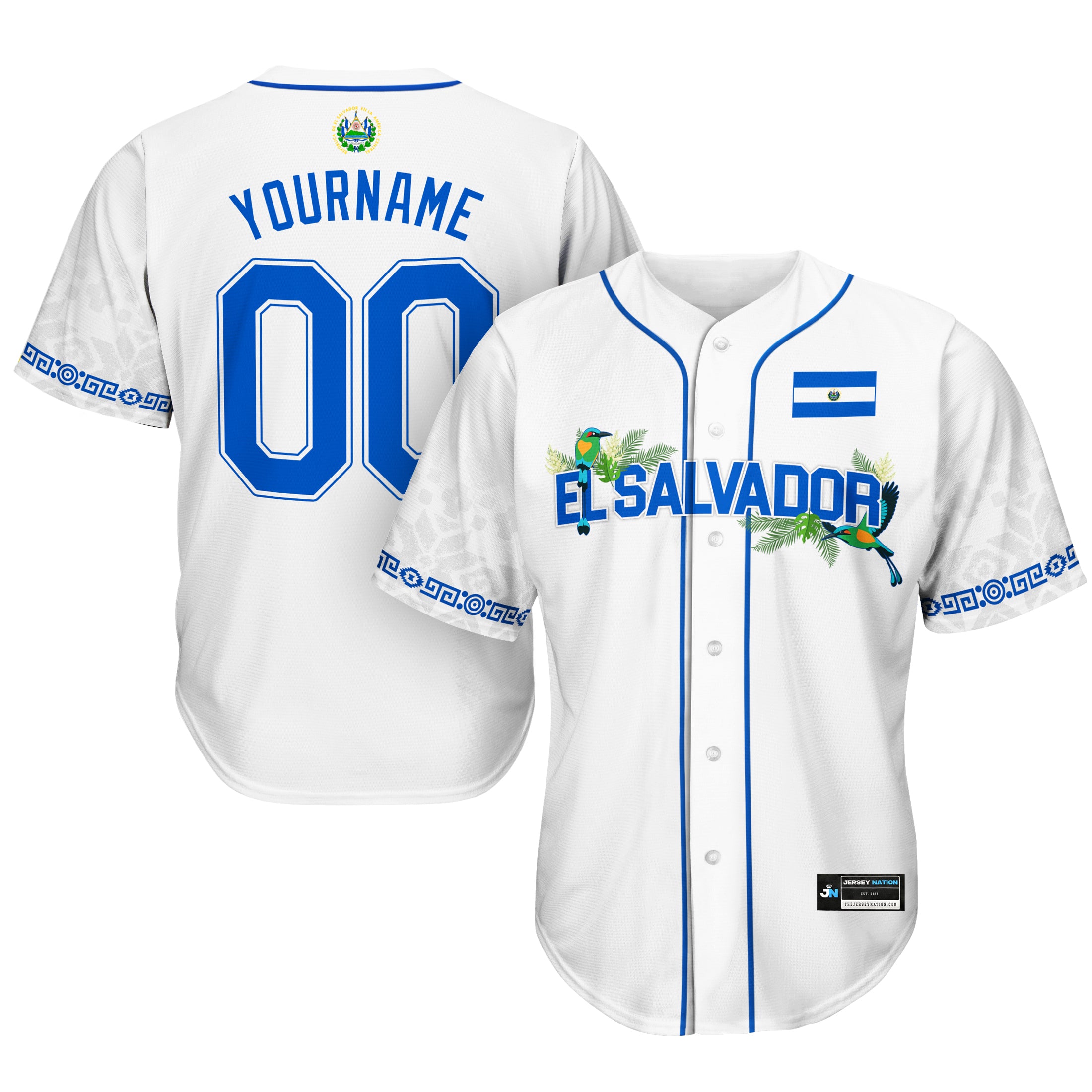 El Salvador 'Flor de Izote' Baseball Jersey - Image 6