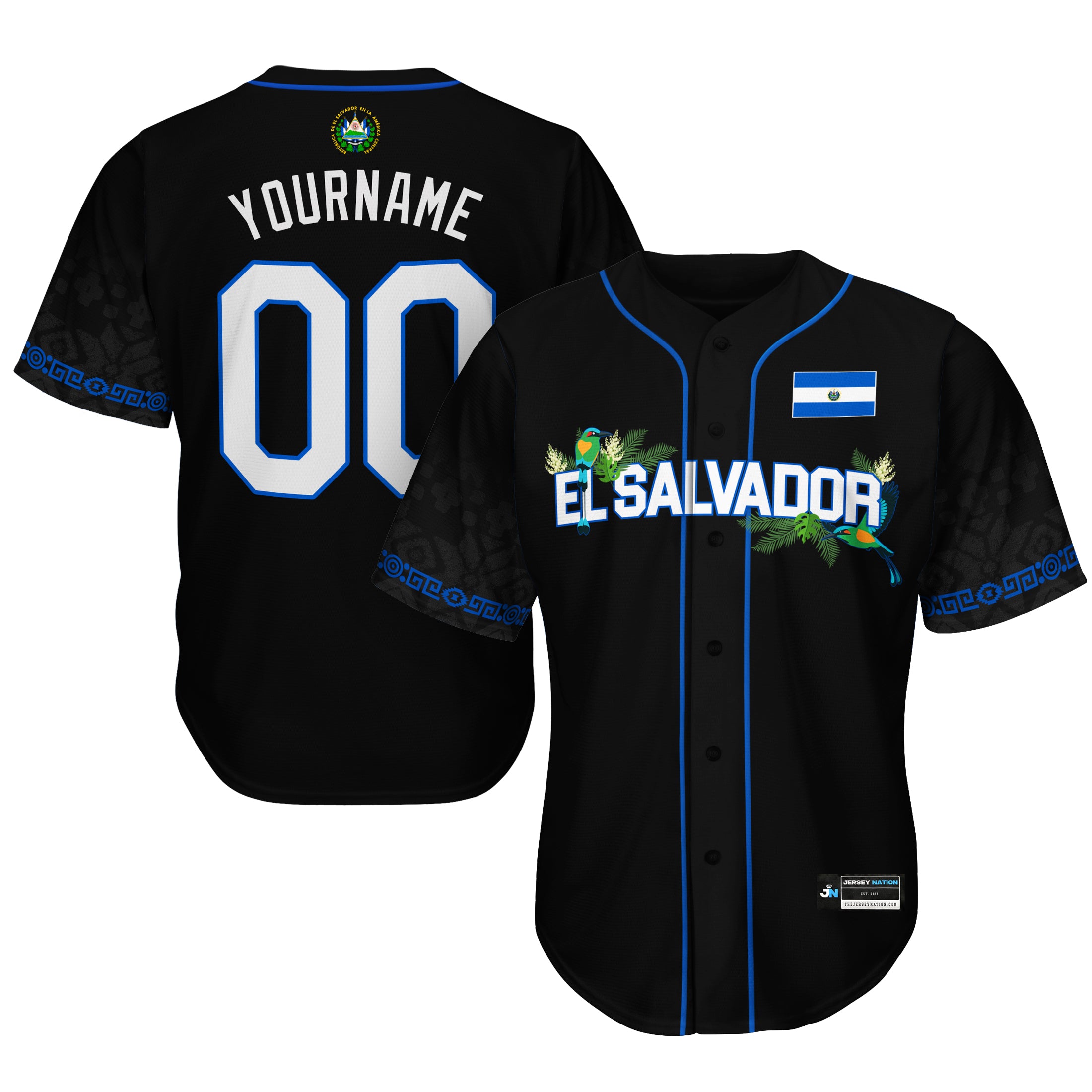 El Salvador 'Flor de Izote' Baseball Jersey - Image 4