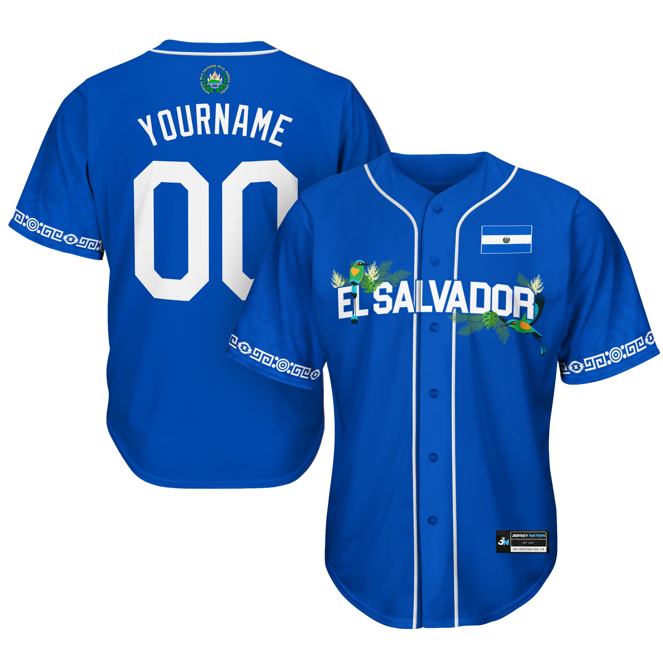 El Salvador 'Flor de Izote' Baseball Jersey - Image 2