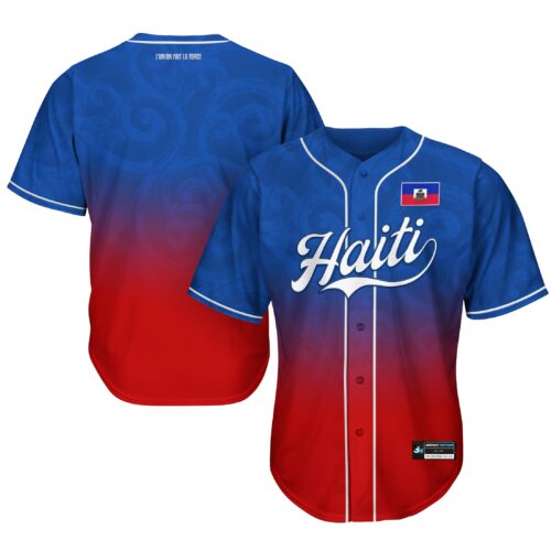 Haiti Heritage Custom Baseball Jersey
