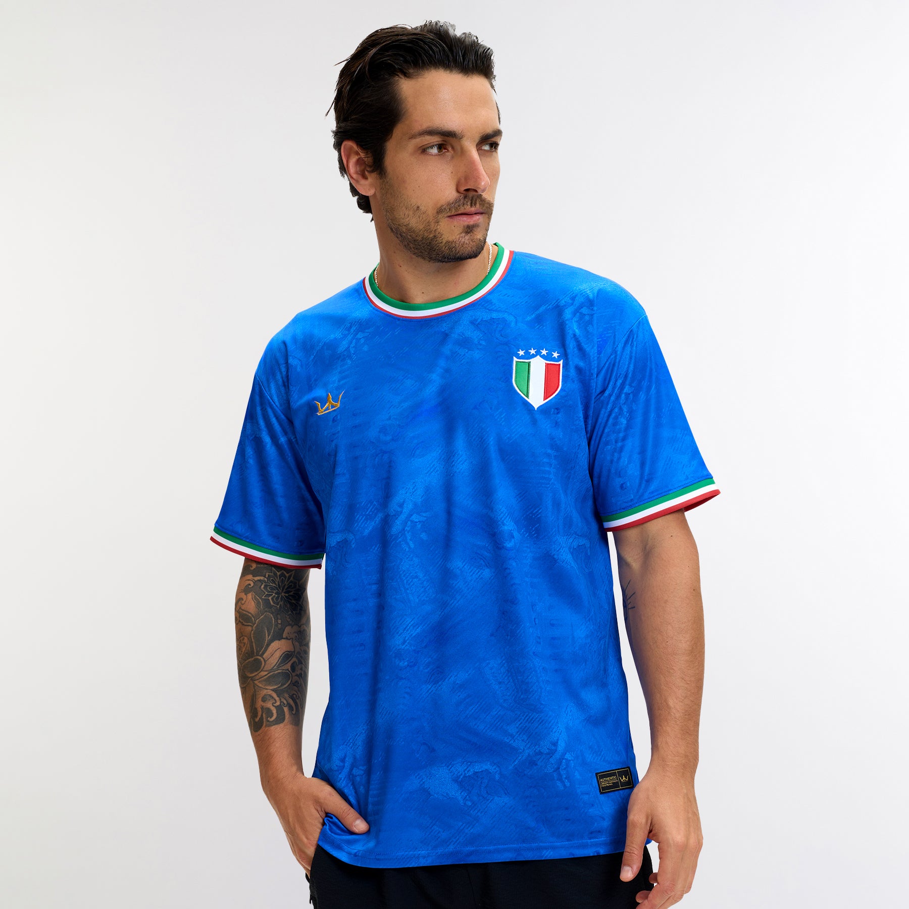 Italy Heritage Custom Football Jersey - Image 2