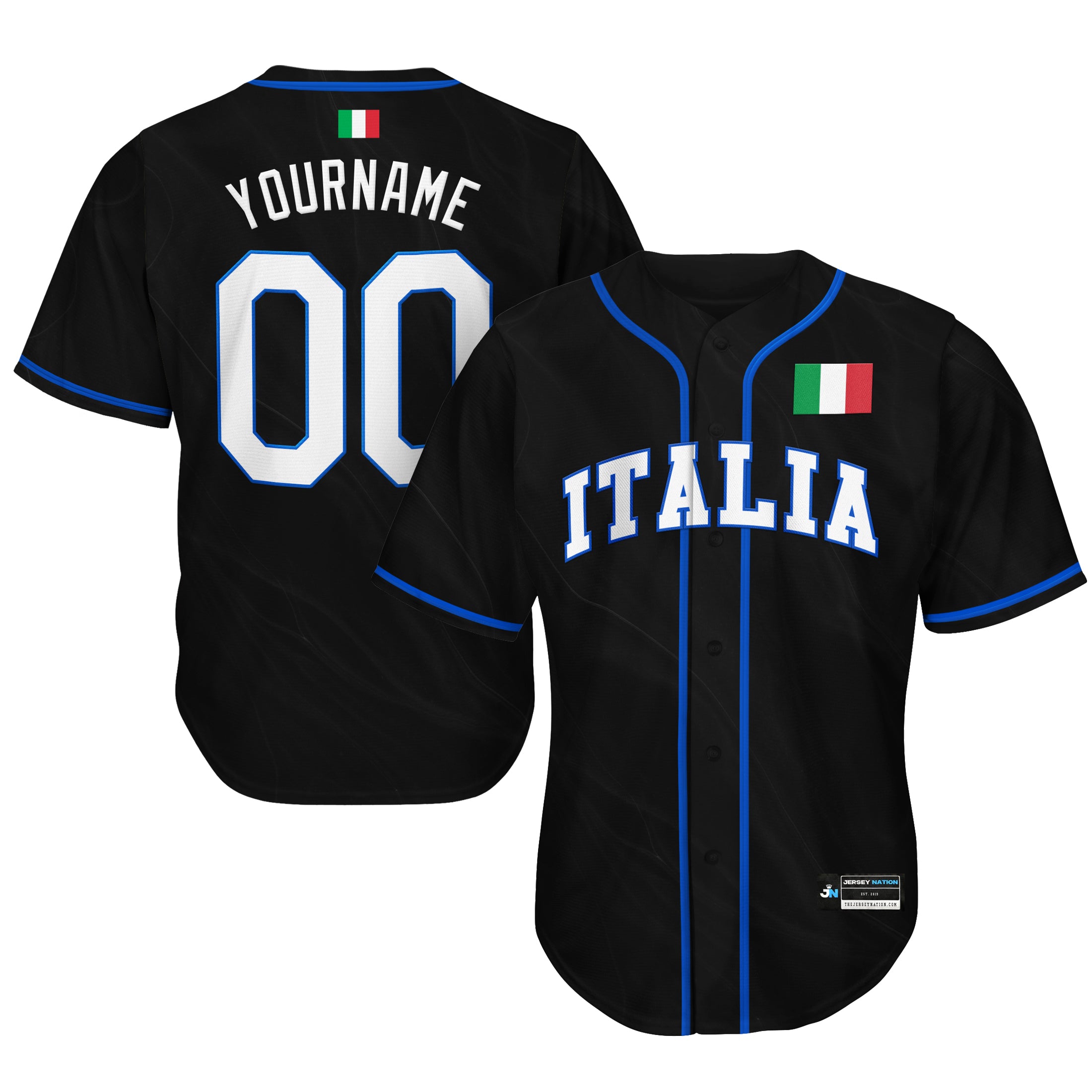Italy Heritage Custom Baseball Jersey - Image 9