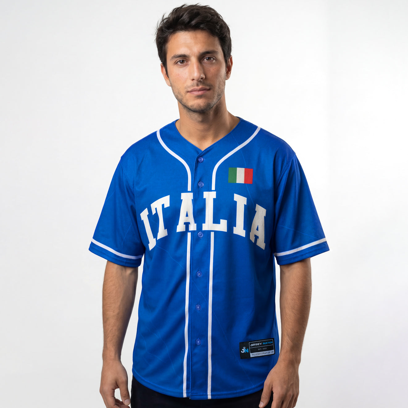 Italy Heritage Custom Baseball Jersey - Image 2