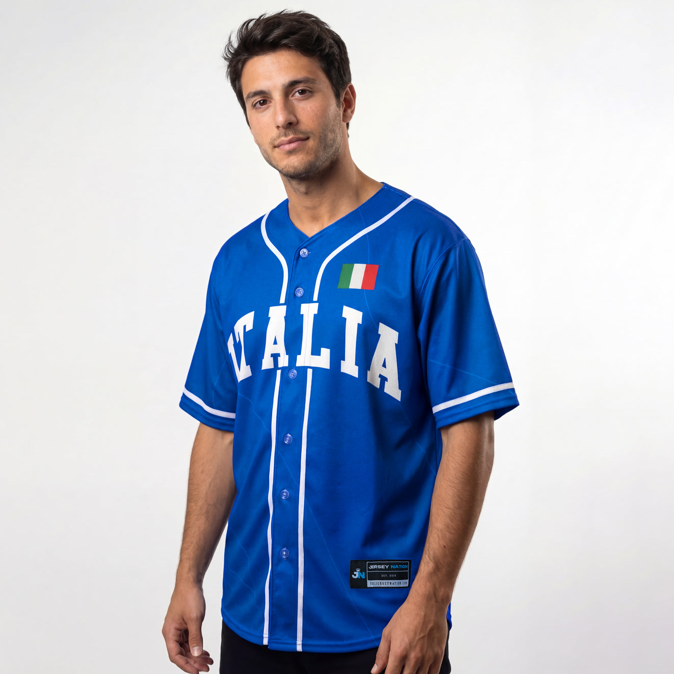 Italy Heritage Custom Baseball Jersey - Image 3