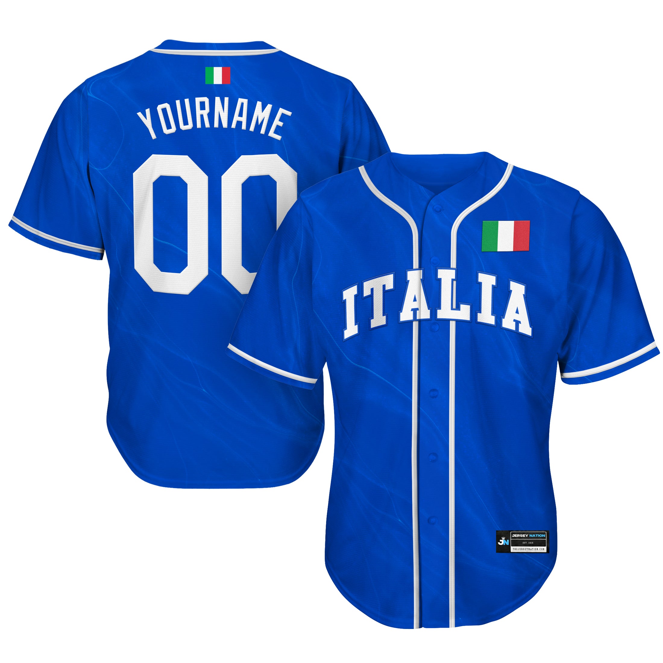 Italy Heritage Custom Baseball Jersey - Image 5