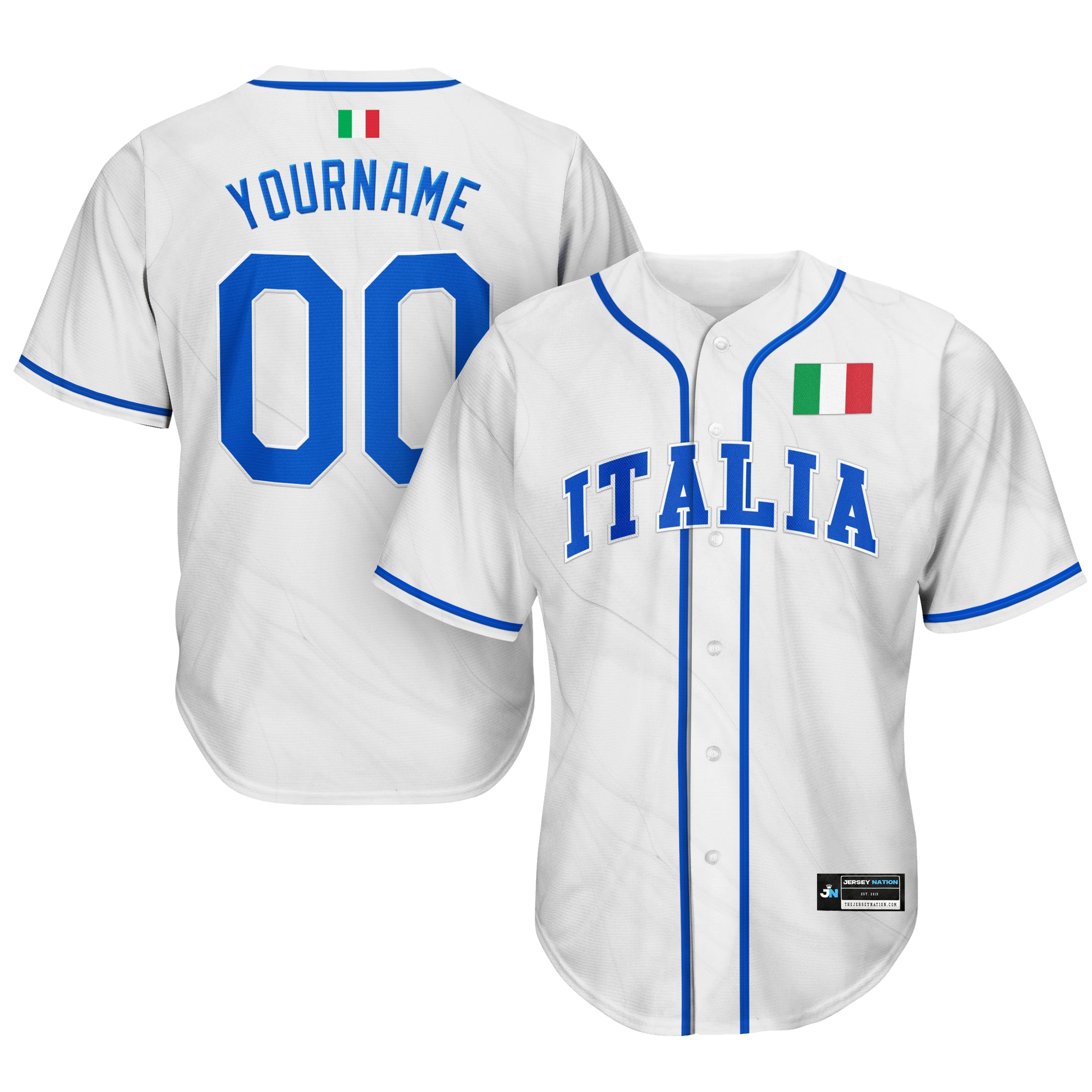 Italy Heritage Custom Baseball Jersey - Image 7