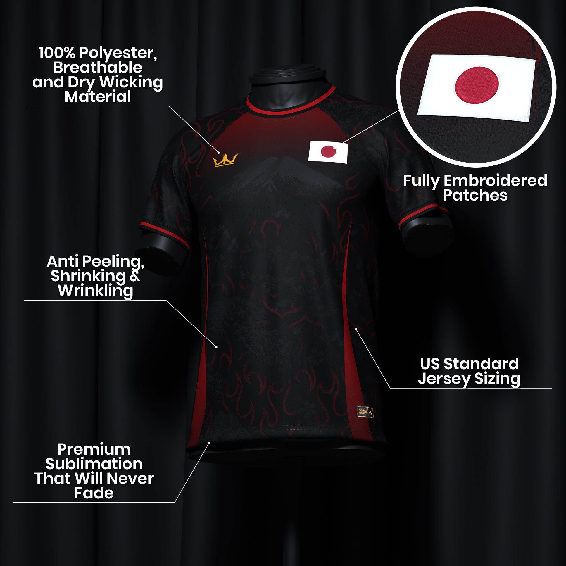 Japan Heritage Custom Football Jersey - Image 12