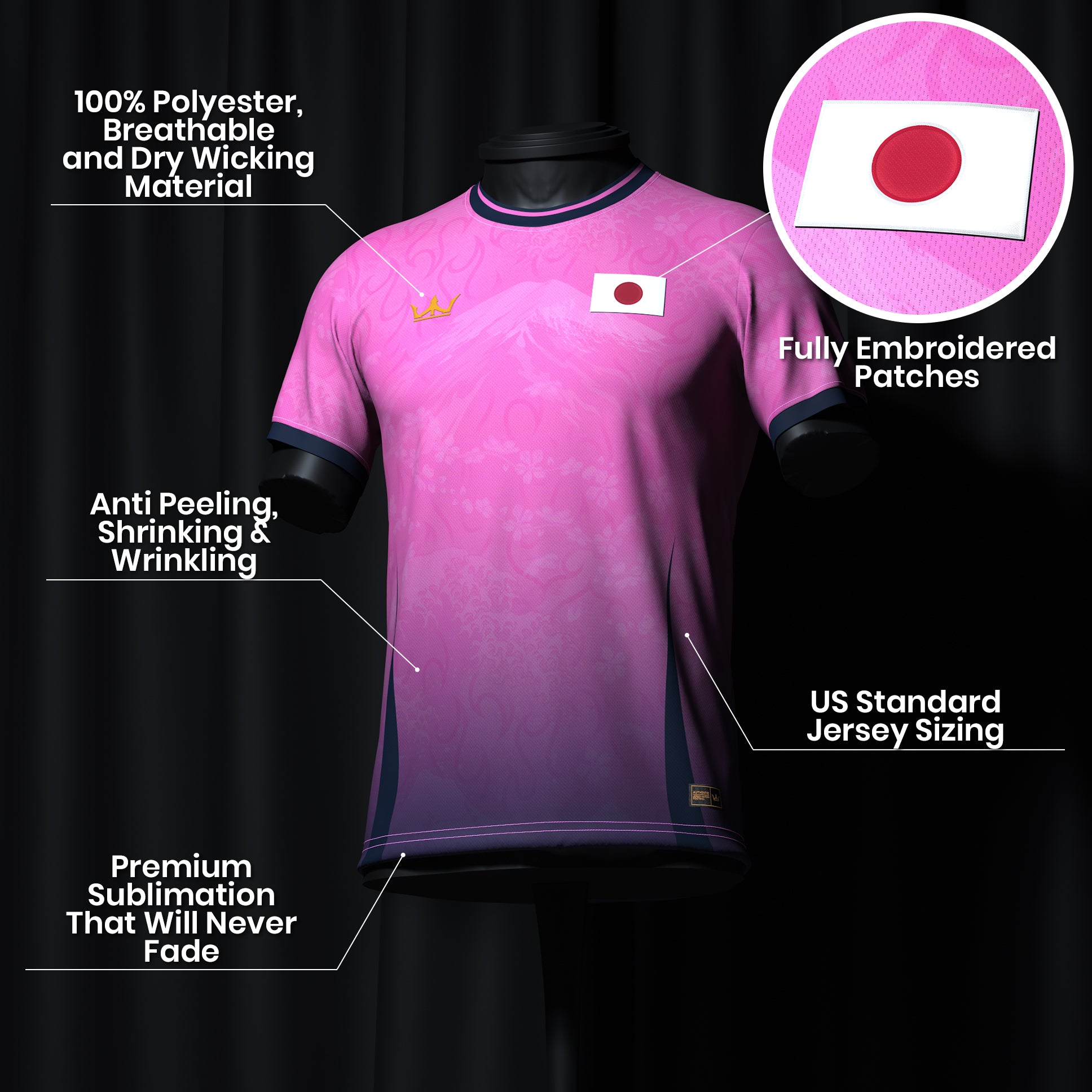 Japan Heritage Custom Football Jersey - Image 6