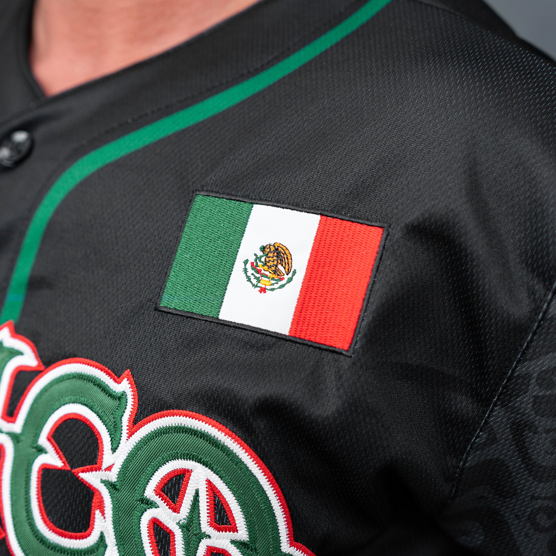 Mexico Heritage Custom Baseball Jersey - Image 3