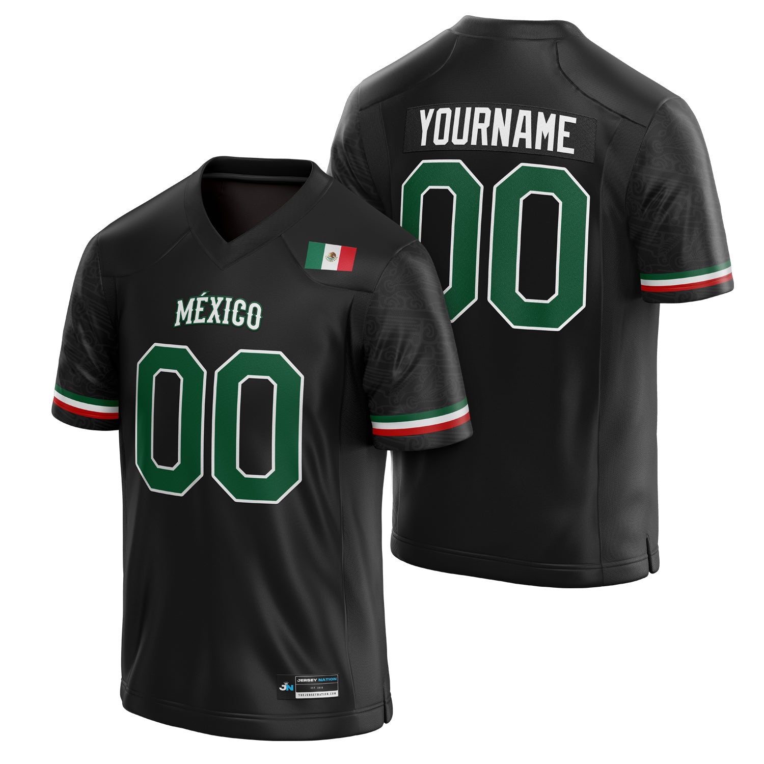 Mexico Heritage Custom Football Jersey
