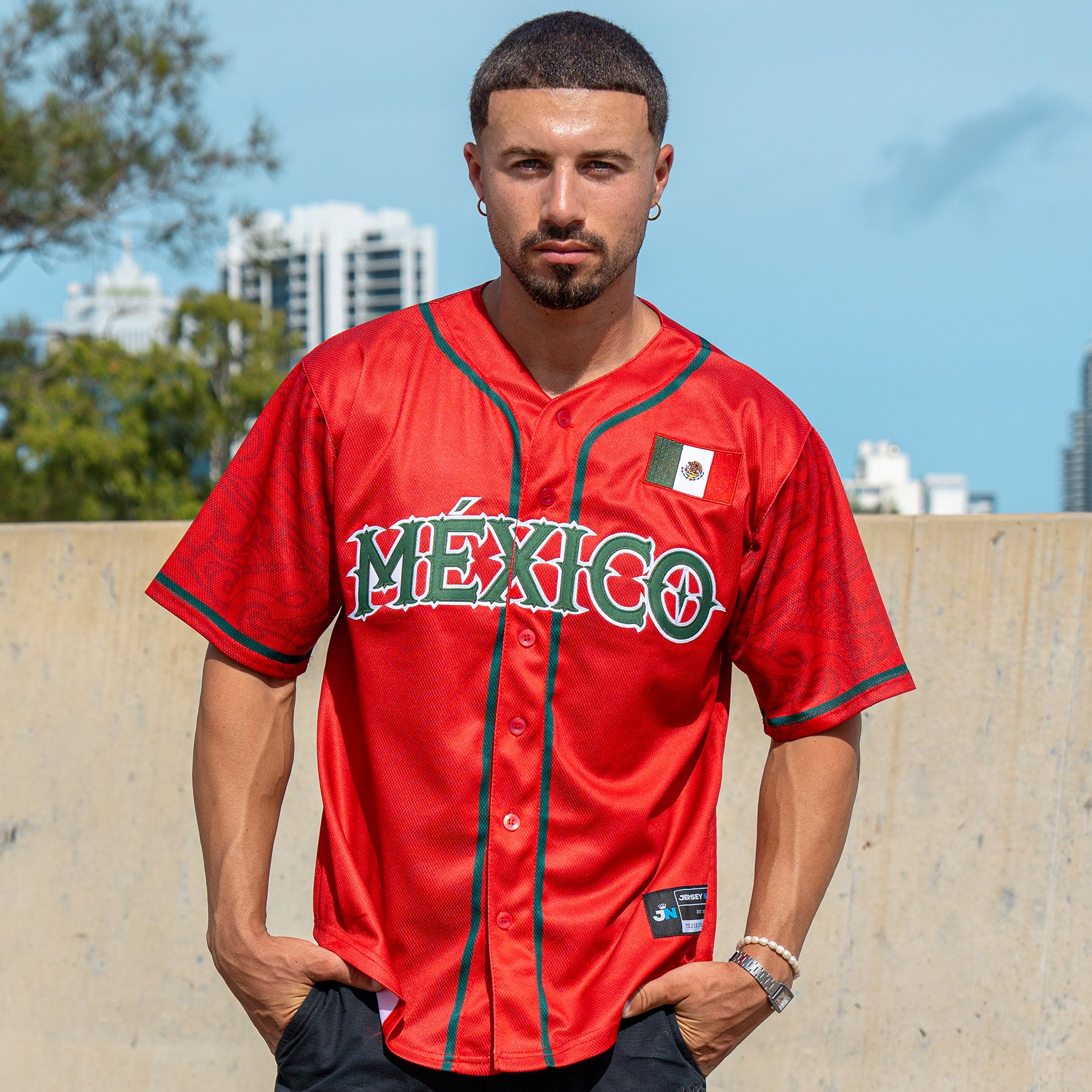 Mexico Heritage Custom Baseball Jersey - Image 37