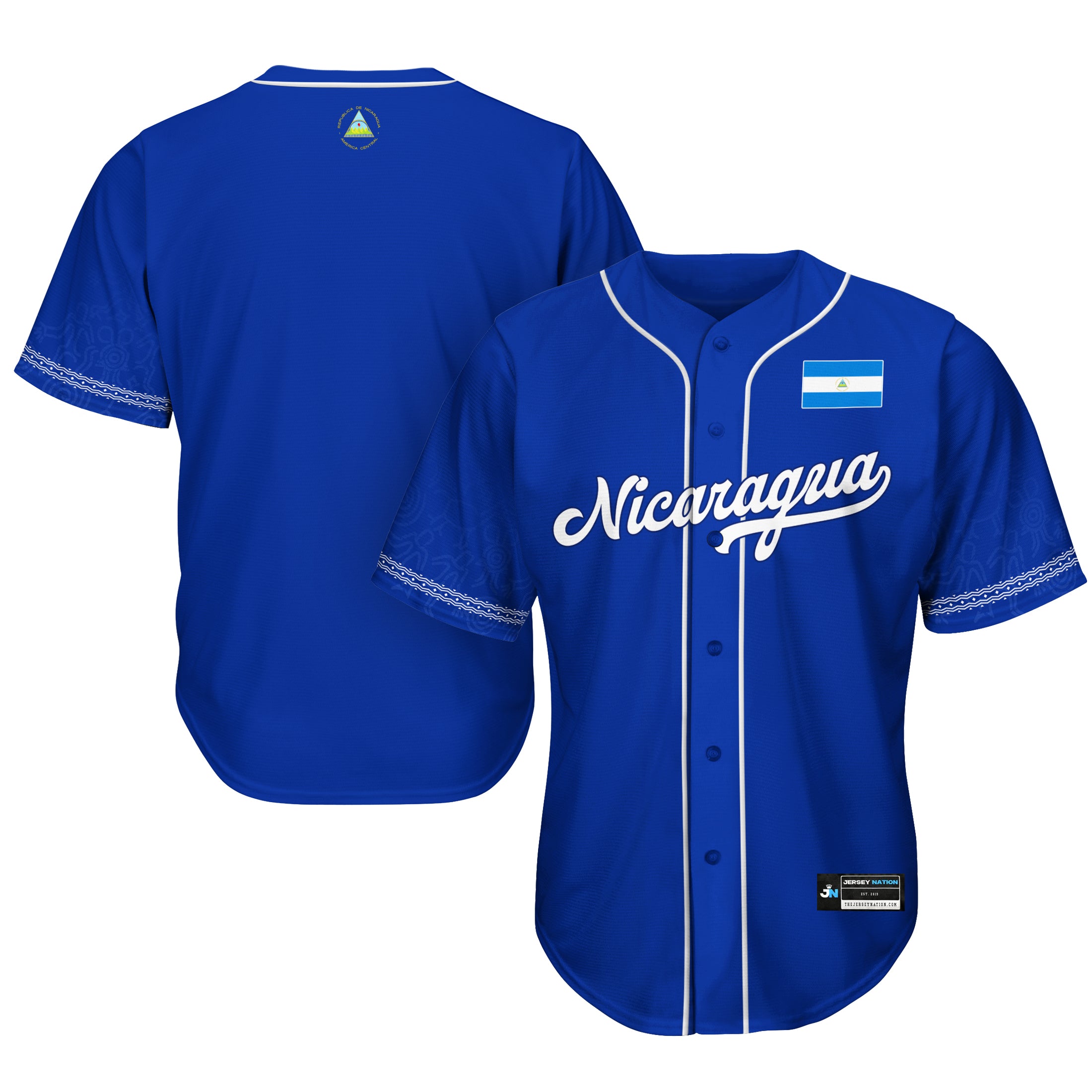 Nicaragua Heritage Custom Baseball Jersey