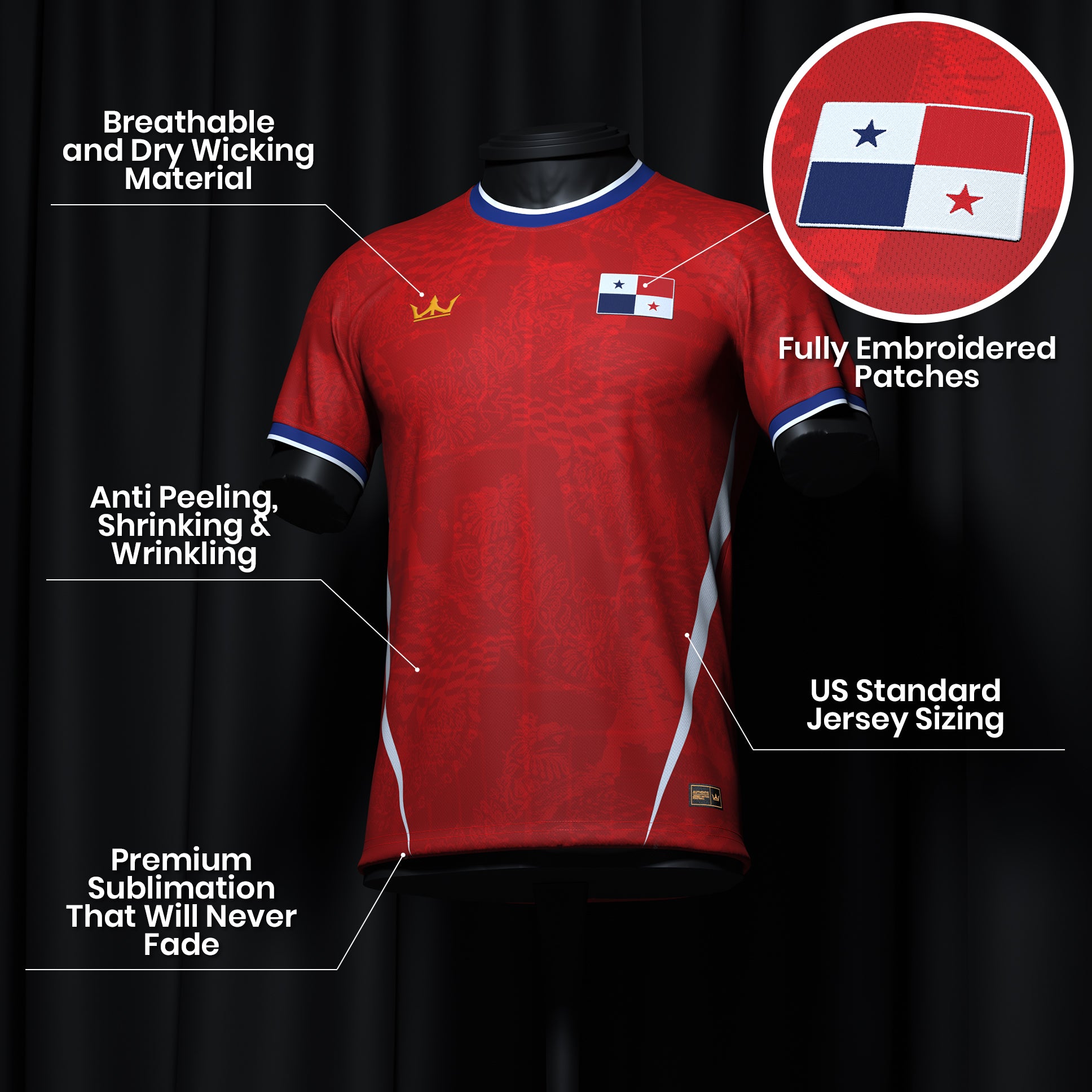 Panama Heritage Custom Football Jersey - Image 7
