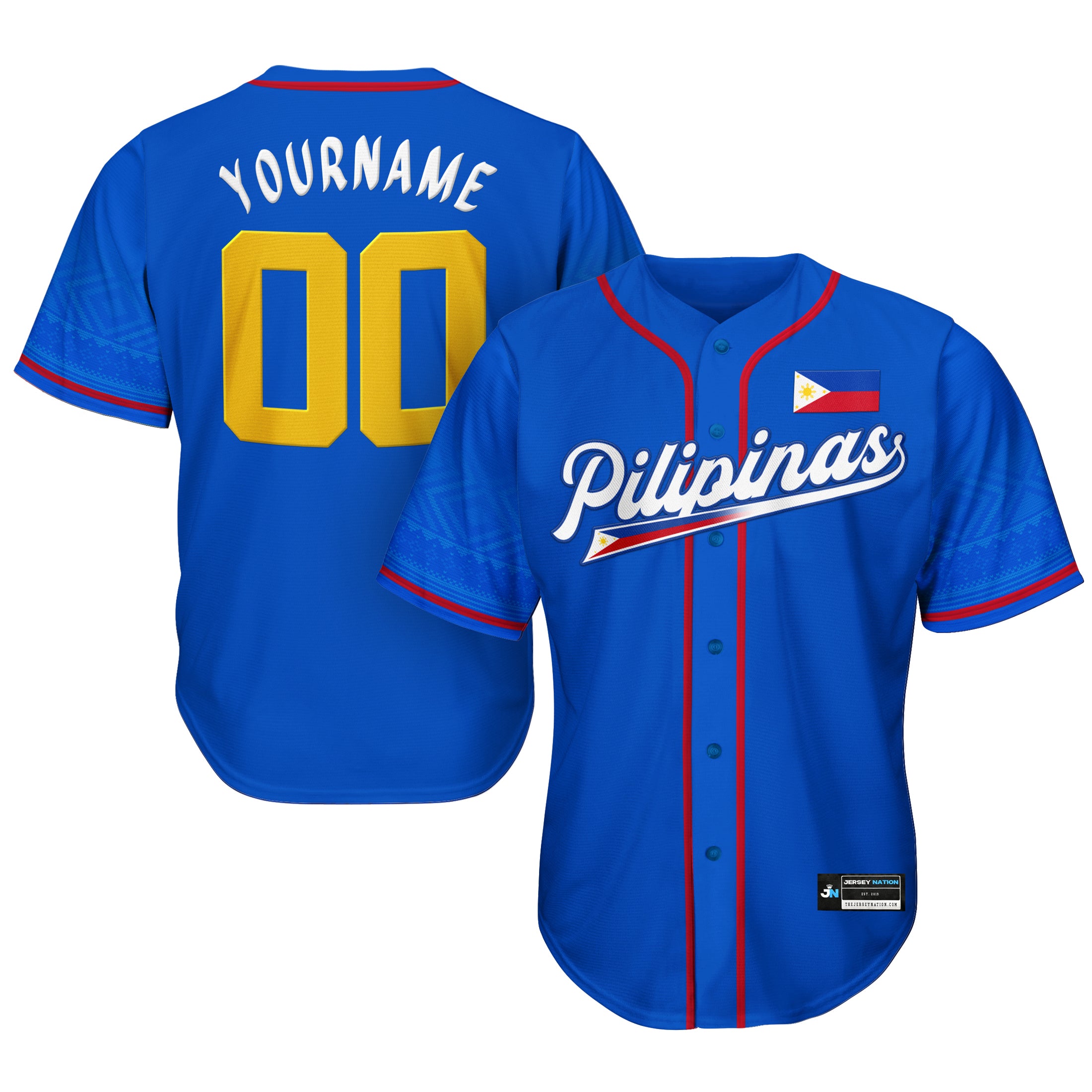 Philippines Heritage Custom Baseball Jersey