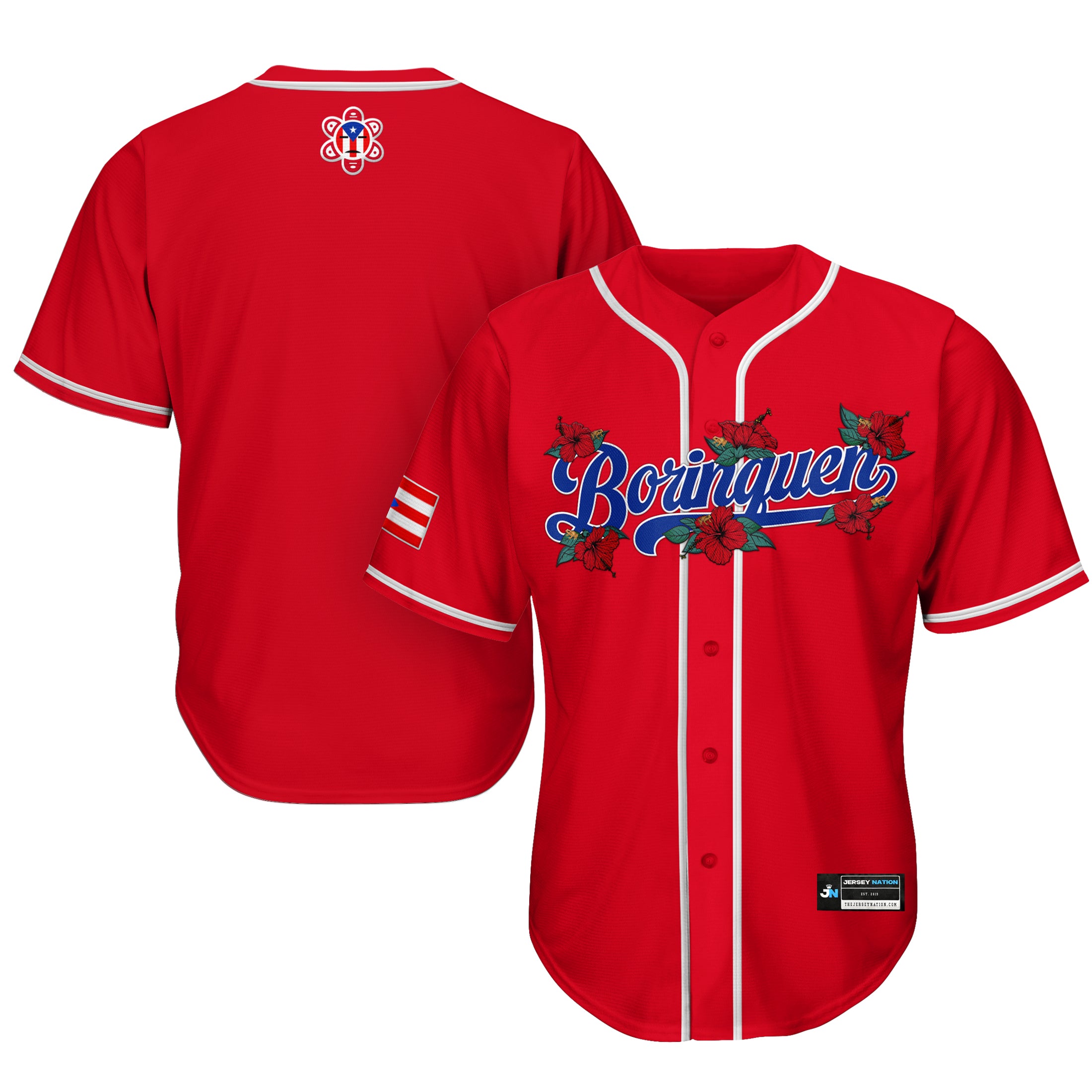 Puerto Rico 'Flor de Maga' Baseball Jersey - Image 22