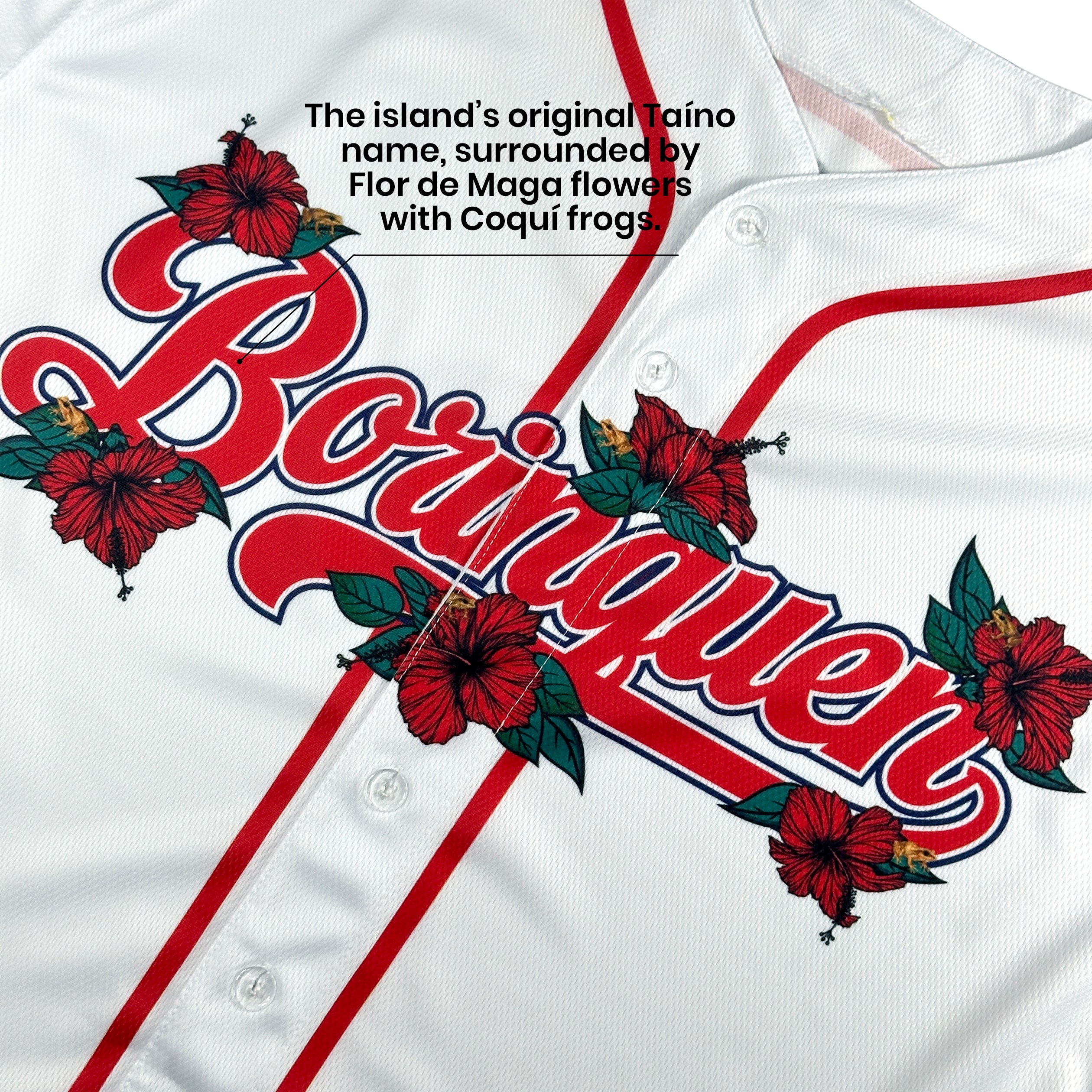 Puerto Rico 'Flor de Maga' Baseball Jersey - Image 17