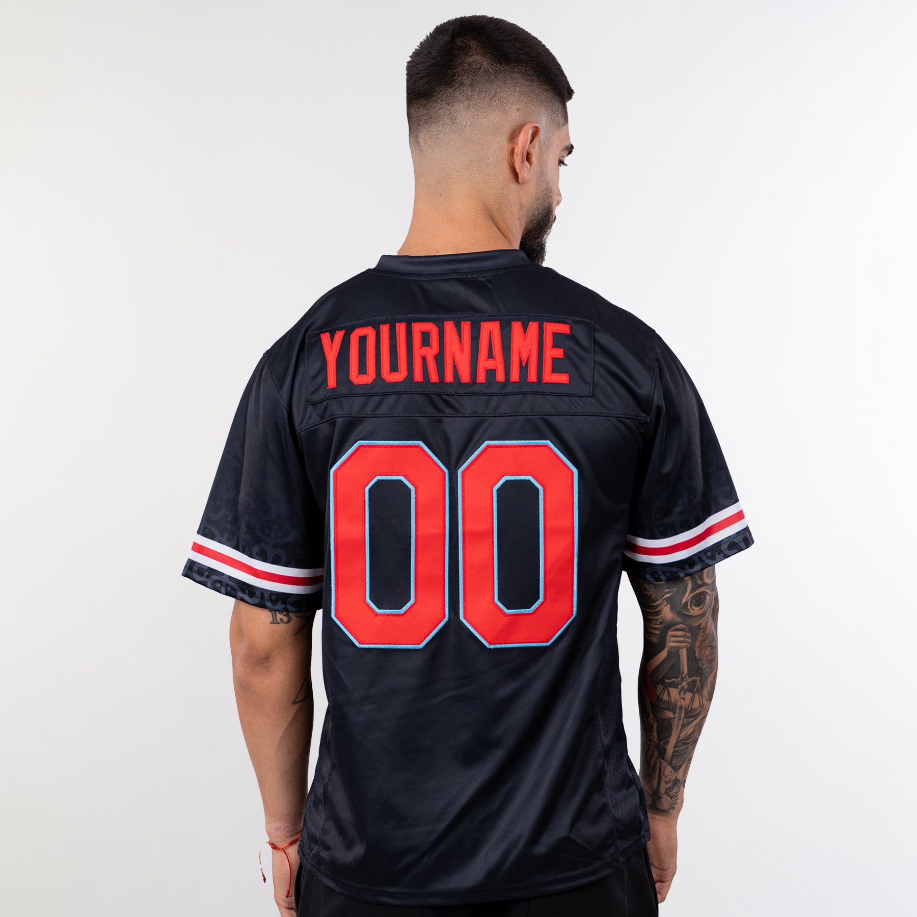 Puerto Rico Heritage Custom Football Jersey - Image 4