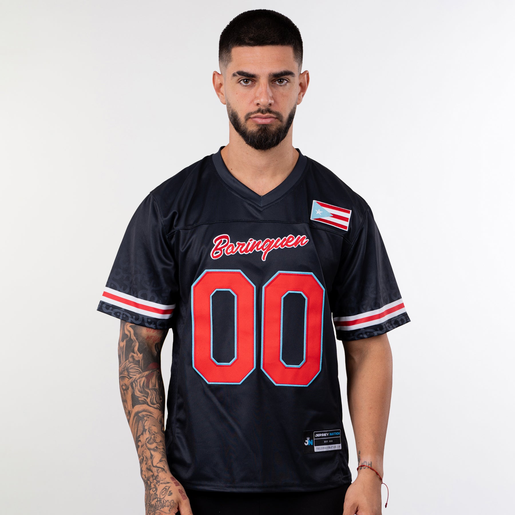 Puerto Rico Heritage Custom Football Jersey - Image 2