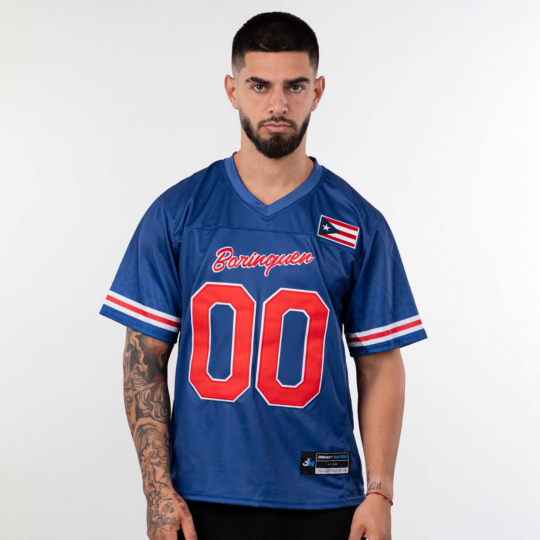 Puerto Rico Heritage Custom Football Jersey - Image 22