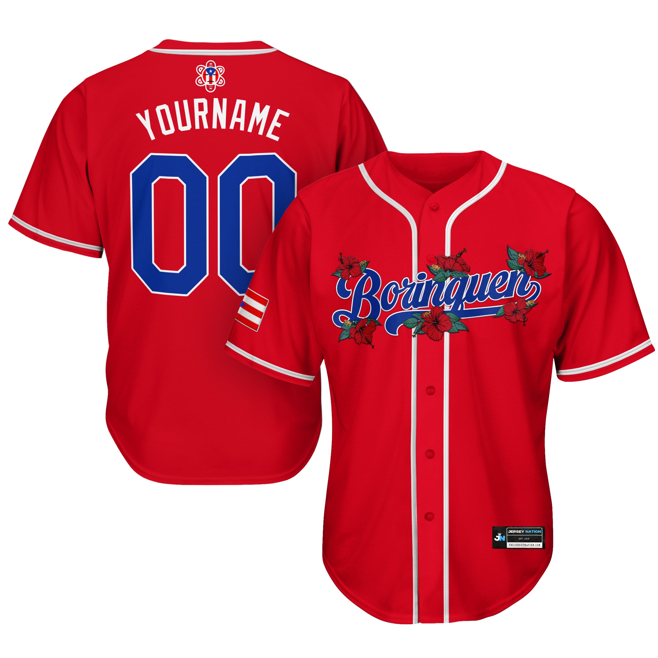 Puerto Rico 'Flor de Maga' Baseball Jersey - Image 32
