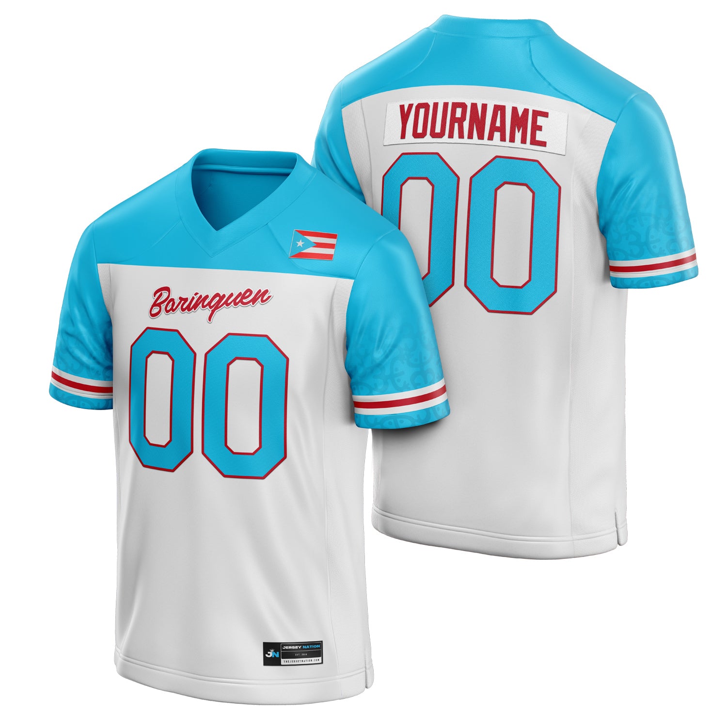 Puerto Rico Heritage Custom Football Jersey - Image 10