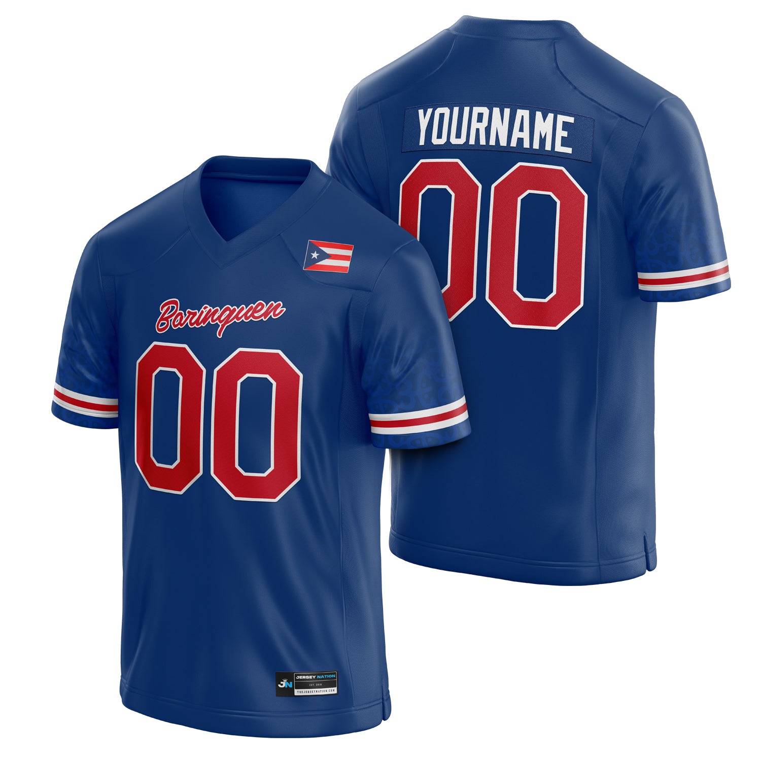 Puerto Rico Heritage Custom Football Jersey - Image 21