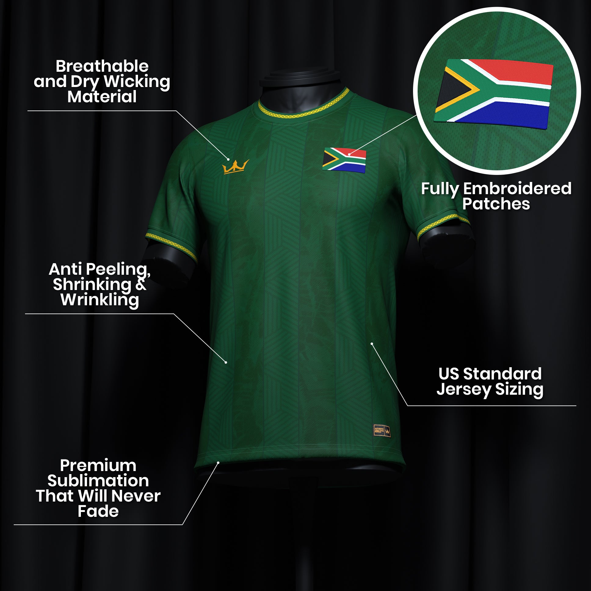 South Africa Heritage Custom Football Jersey - Image 16