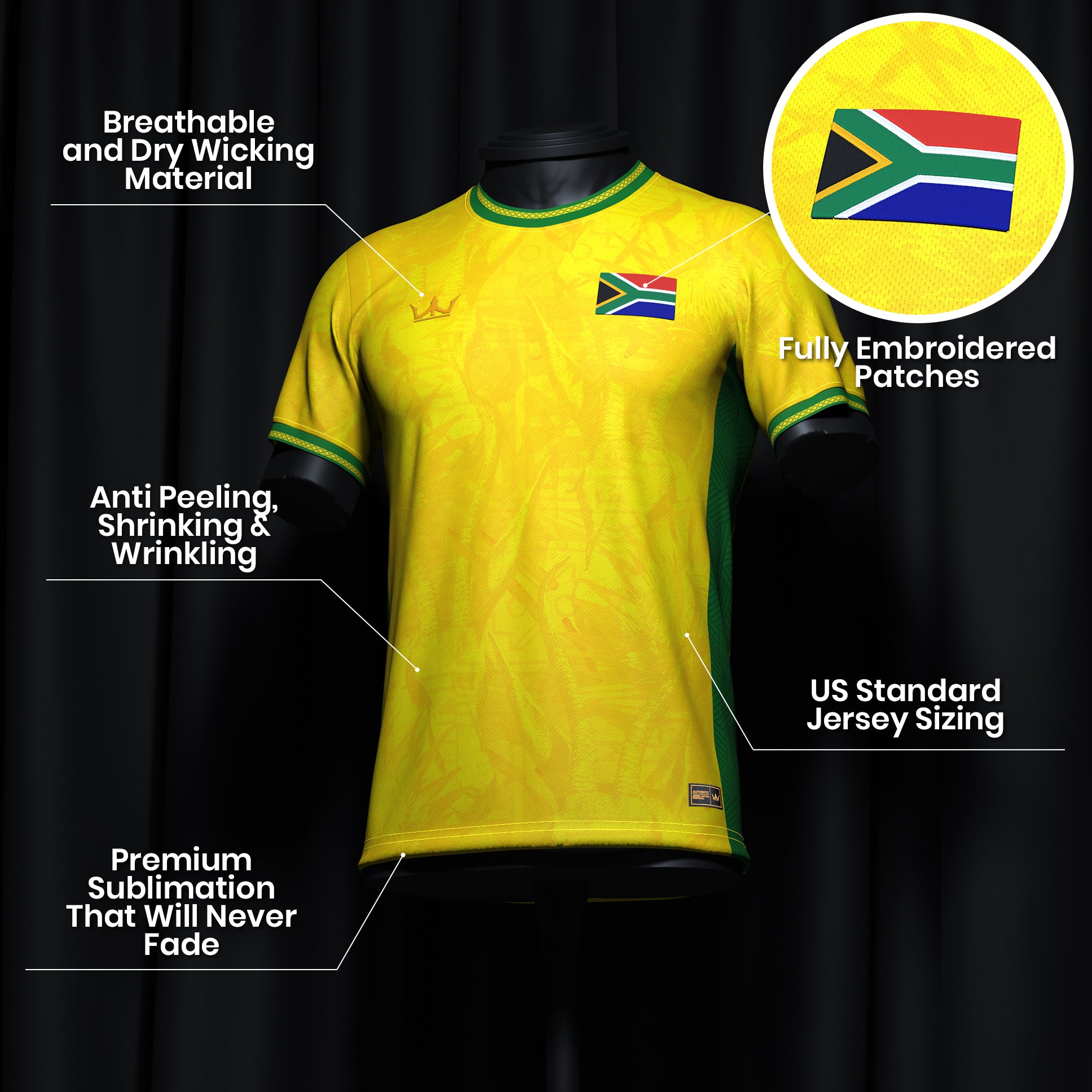 South Africa Heritage Custom Football Jersey - Image 8