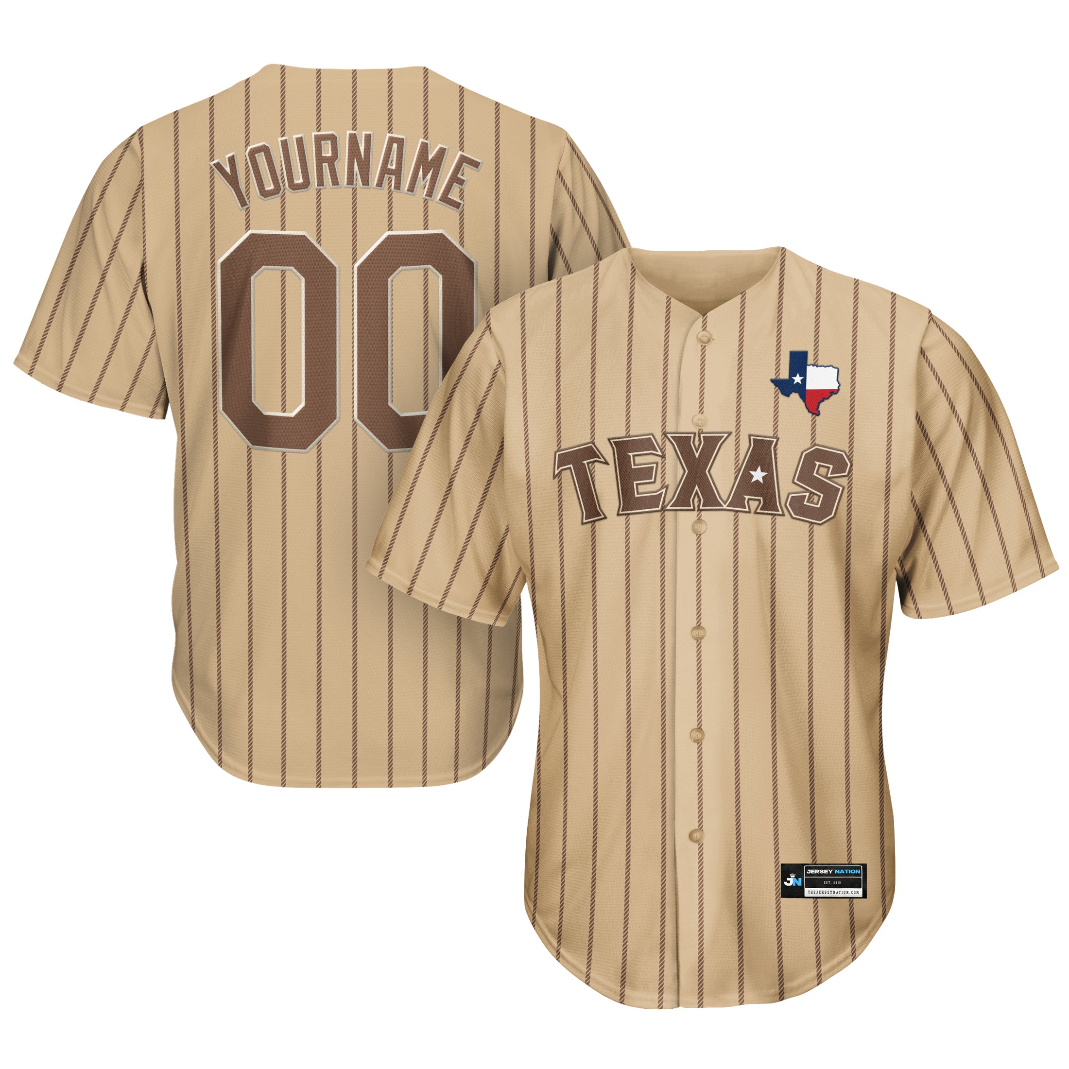 Texas Lone Star Heritage Custom Baseball Jersey