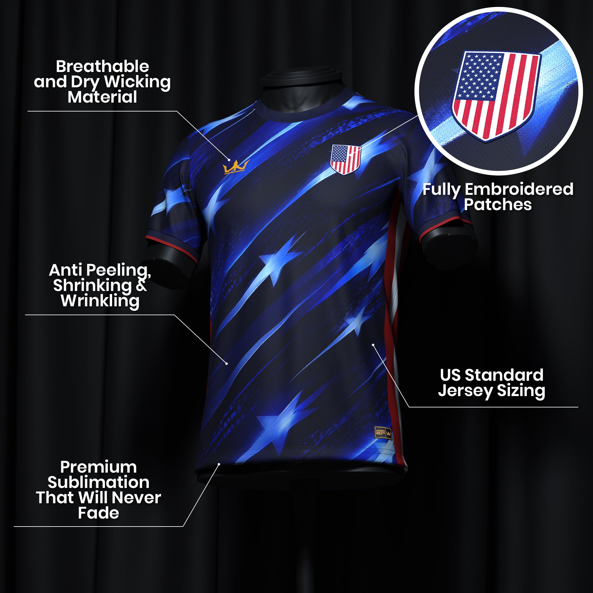 USA Heritage Custom Football Jersey - Image 11