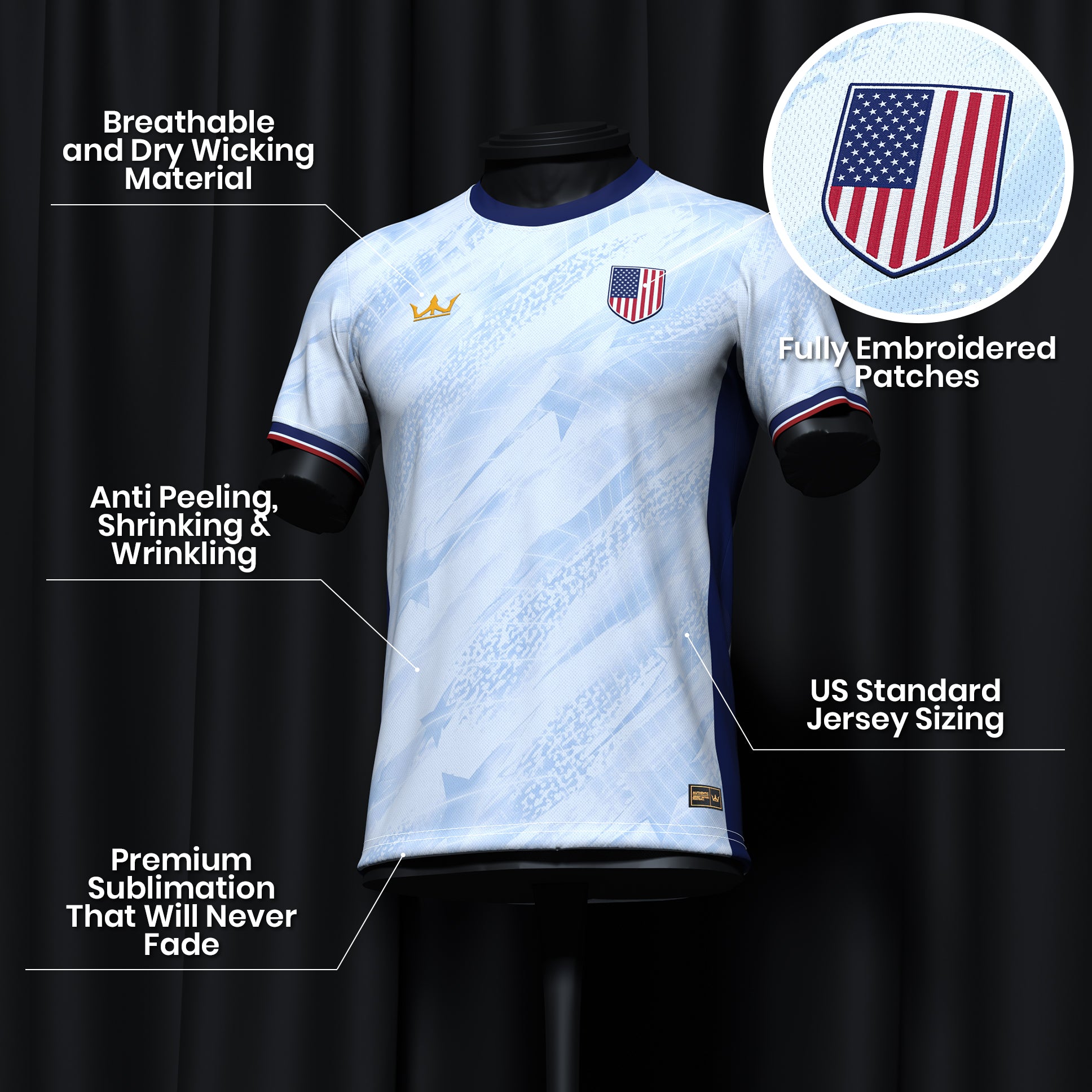 USA Heritage Custom Football Jersey - Image 6